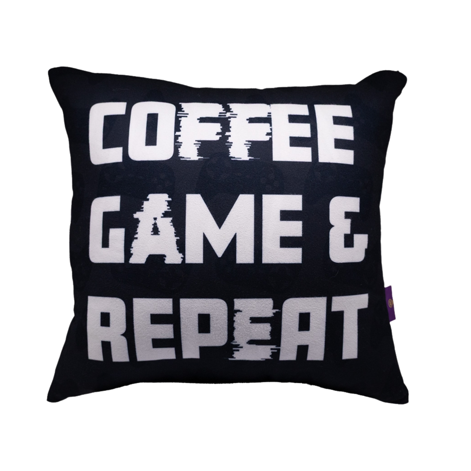 Almofada Fibra Veludo 40x40cm Game Repeat Zona Criativa - 10065696