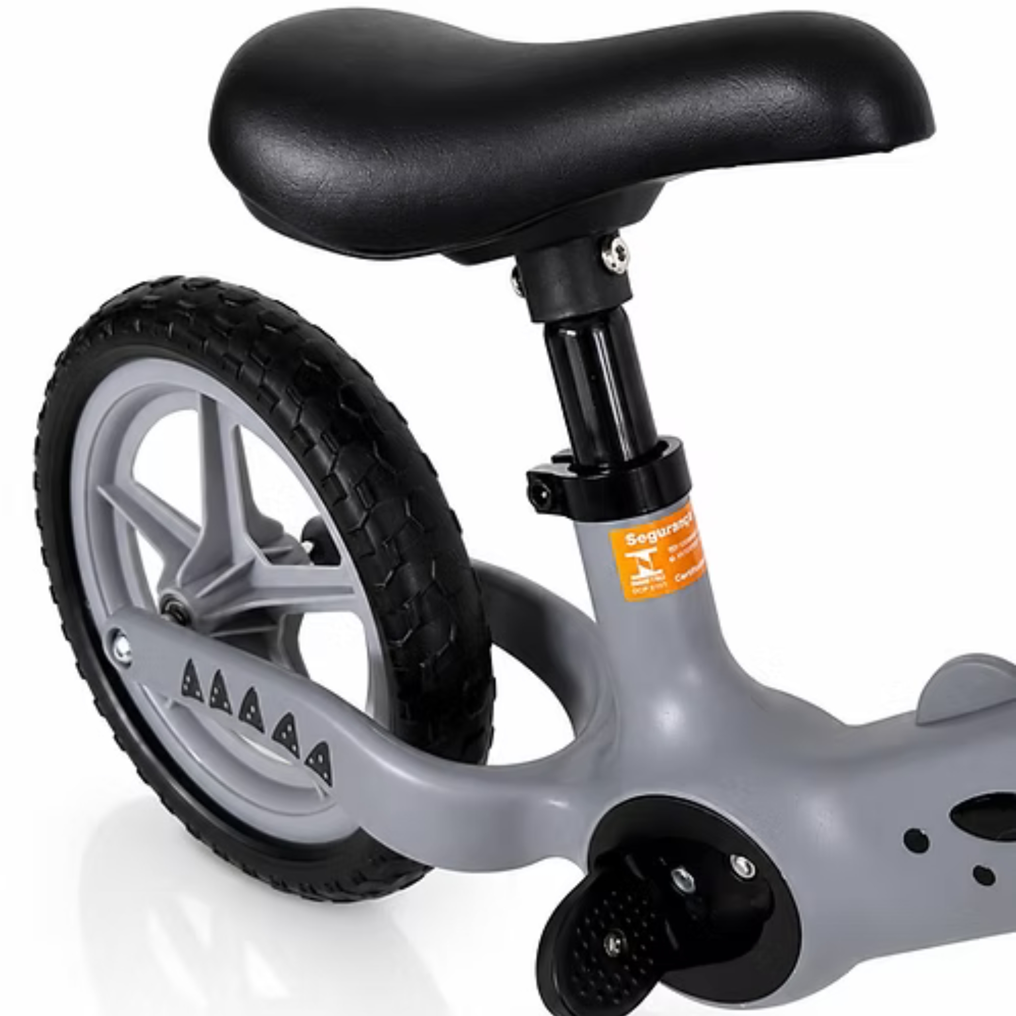 Bicicleta de Equilíbrio 2 Rodas ZOOM cor Cinza Passear Baby - 41325