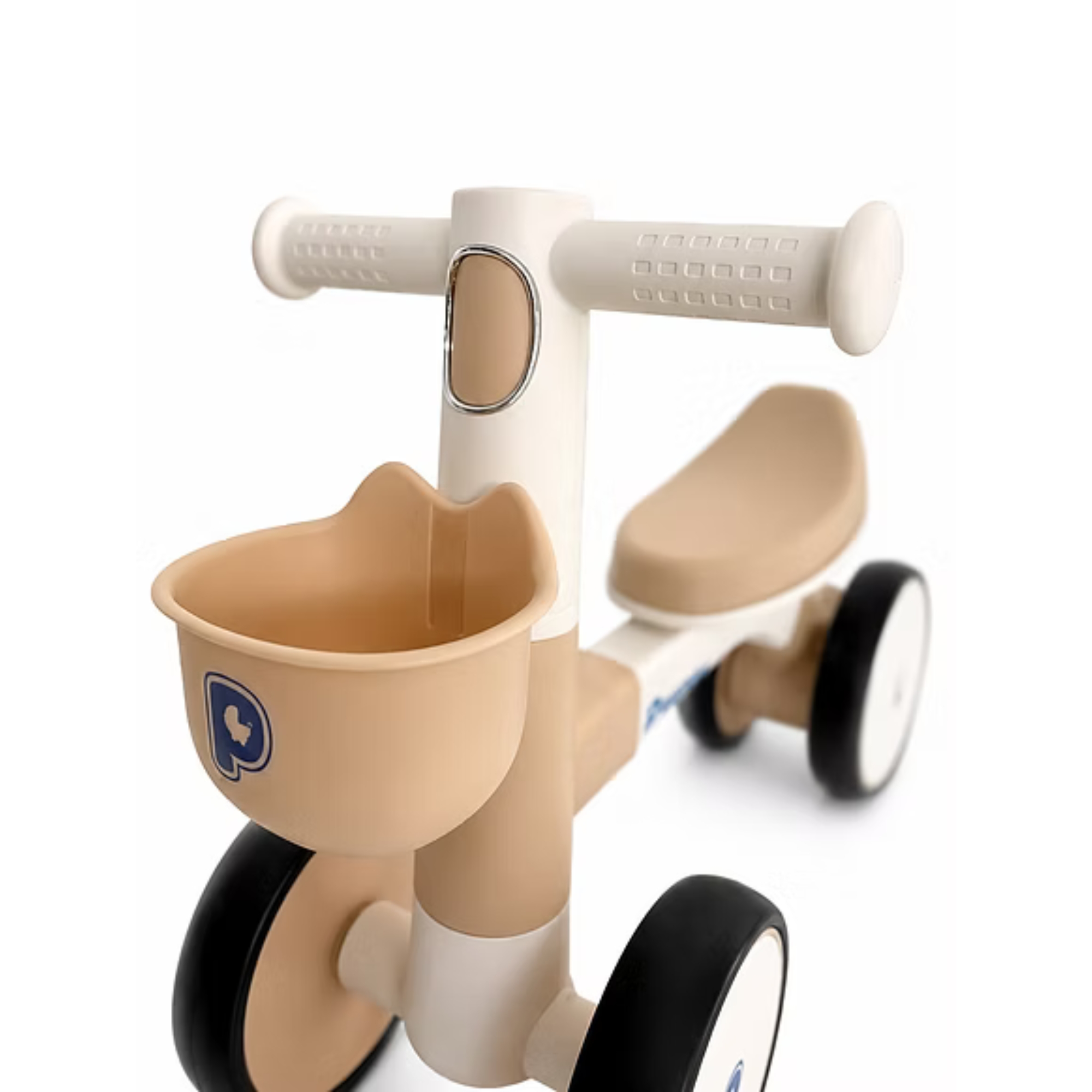 Bicicleta de Equilíbrio 4 Rodas ZIG ZAG cor Marrom Passear Baby - 41304