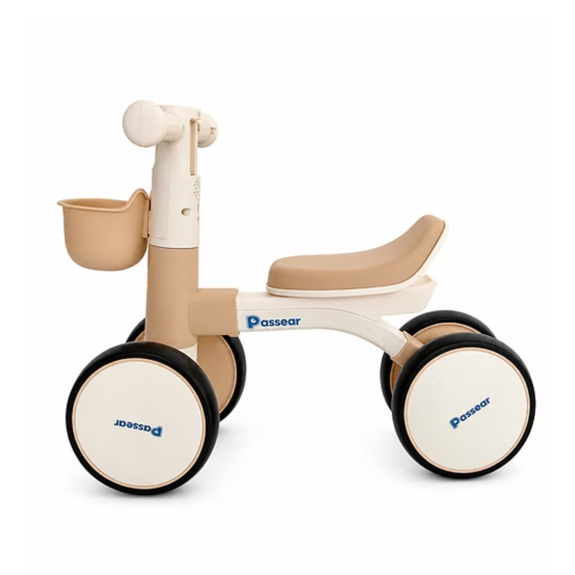 Bicicleta de Equilíbrio 4 Rodas ZIG ZAG cor Marrom Passear Baby - 41304