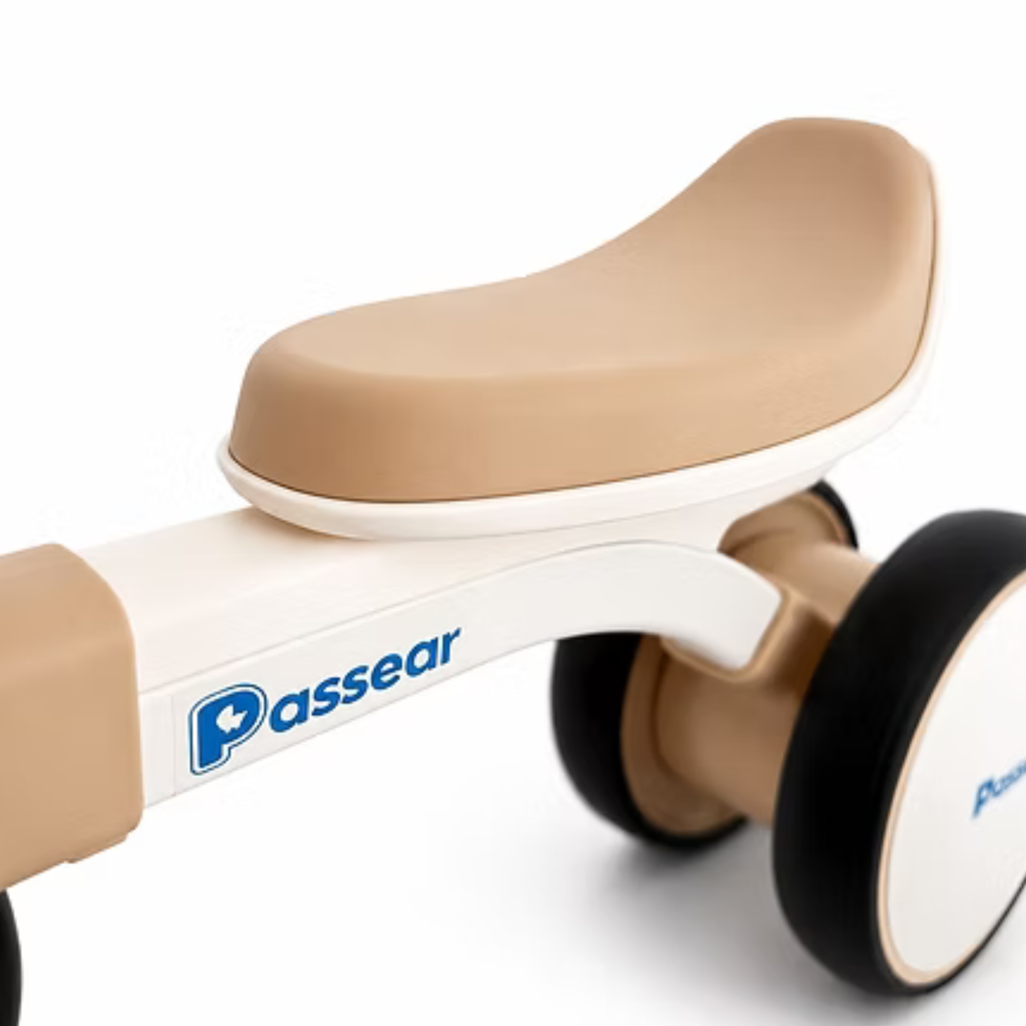 Bicicleta de Equilíbrio 4 Rodas ZIG ZAG cor Marrom Passear Baby - 41304