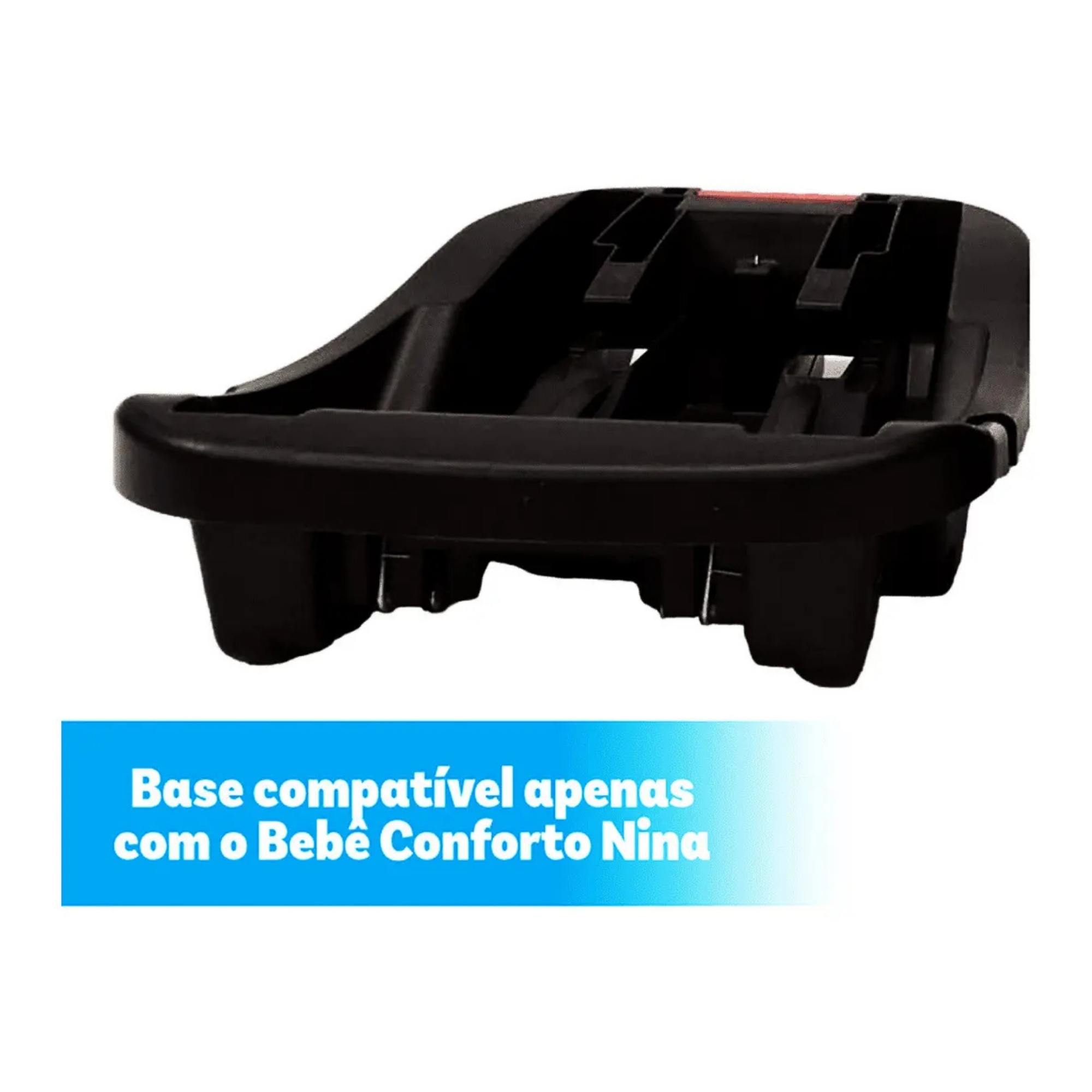 Carrinho Move Preto + Bebê Conforto Nina e Adaptador + Base Nina Passear Baby - 7908488106449