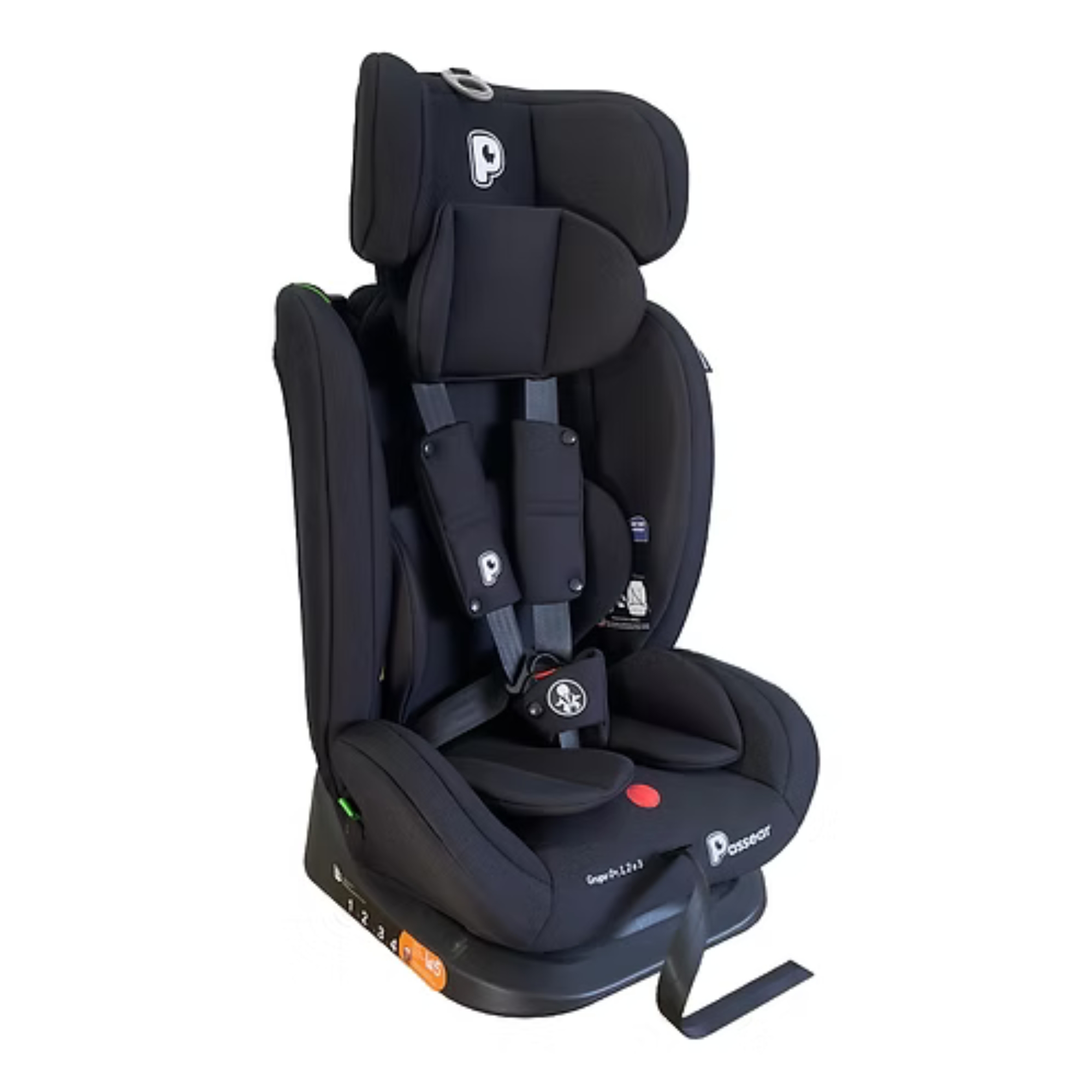 Cadeira Infantil para Carro Zaya Ajustável 0 a 36Kg cor Preta Passear Baby - 31944