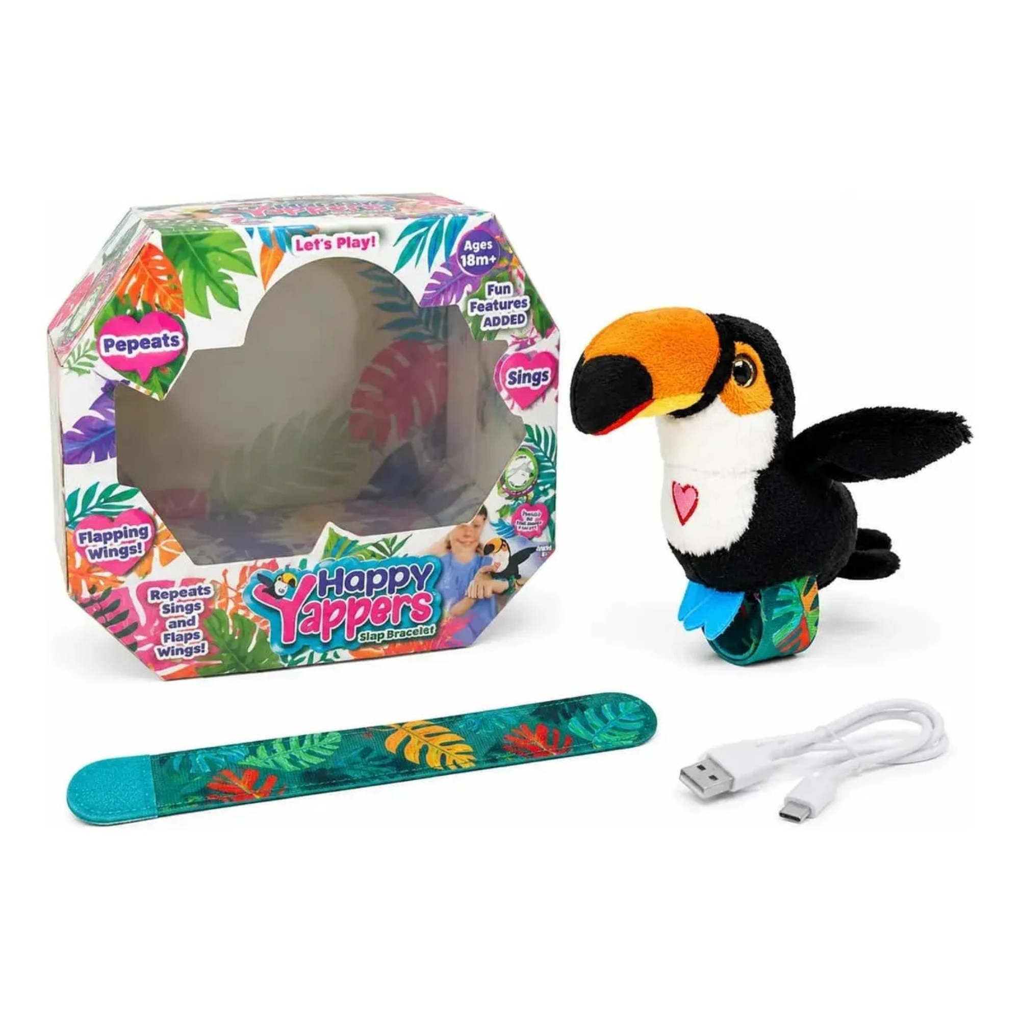 Pelúcia Interativa Happy Yappers Tucano Multikids - BR2777