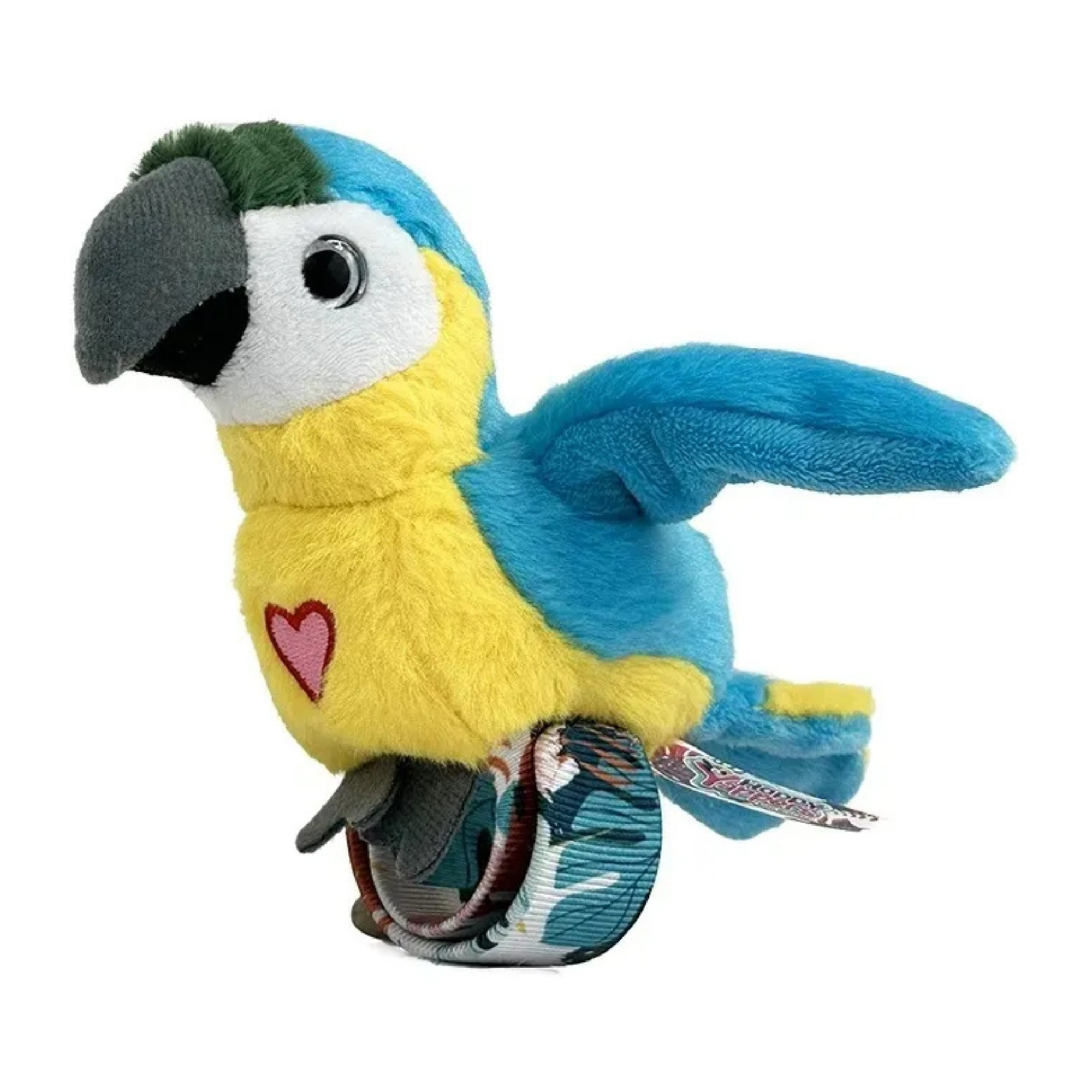 Pelúcia Interativa Happy Yappers Papagaio Azul Multikids - BR2778