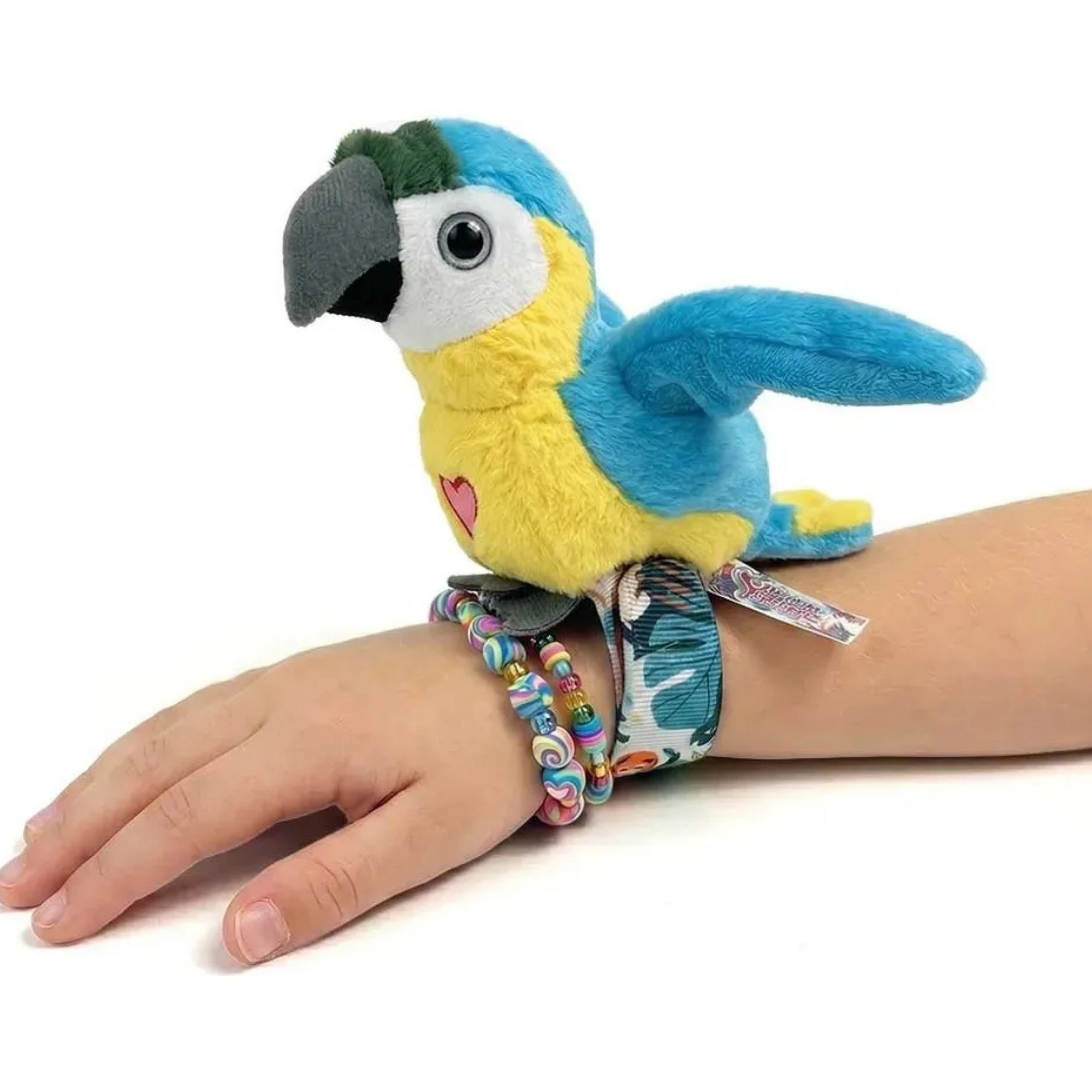 Pelúcia Interativa Happy Yappers Papagaio Azul Multikids - BR2778