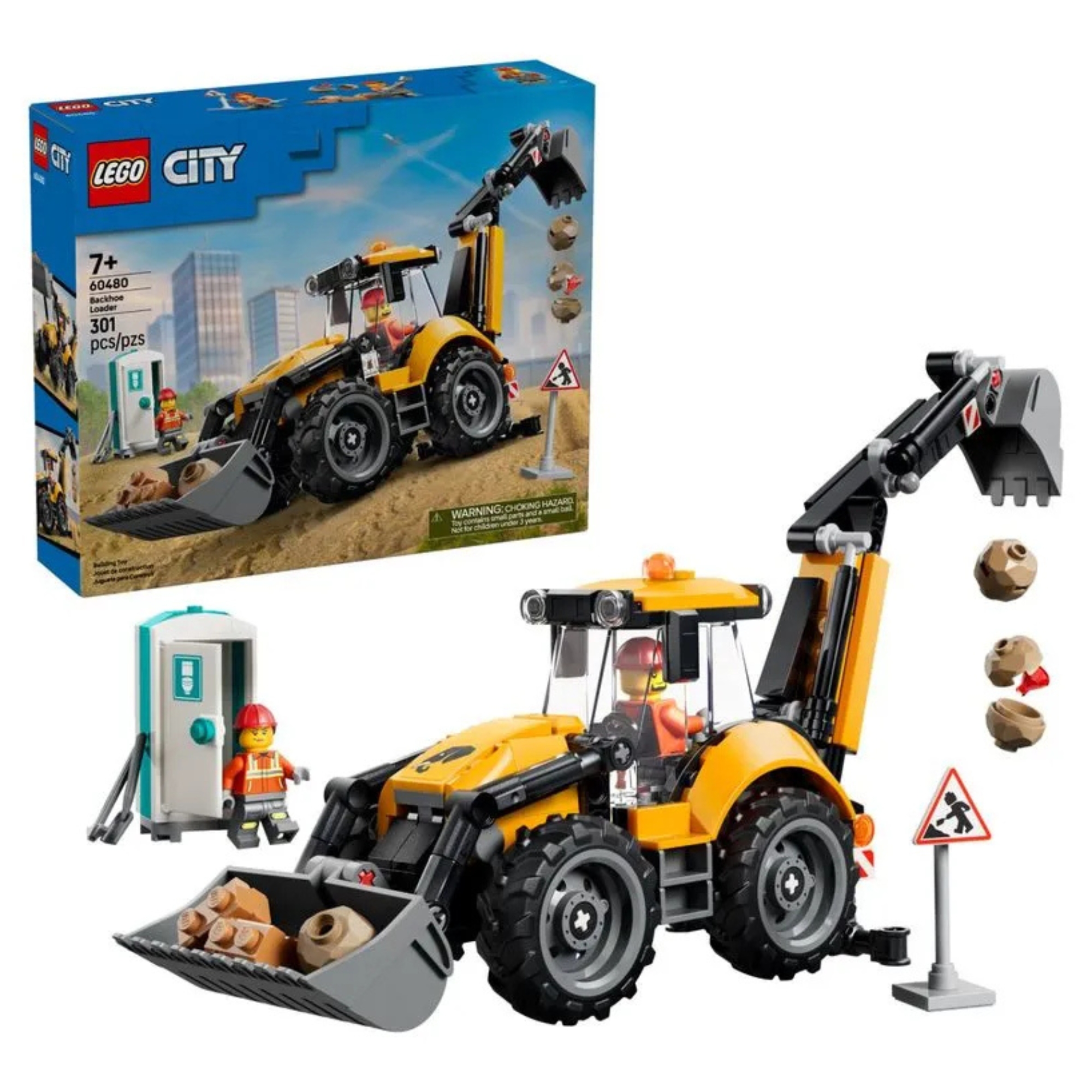 LEGO City - Retroescavadeira amarela com 301 Peças - 4111160480