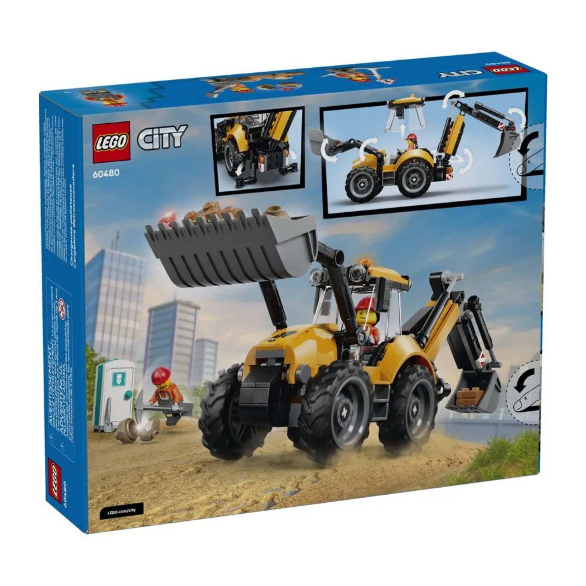 LEGO City - Retroescavadeira amarela com 301 Peças - 4111160480