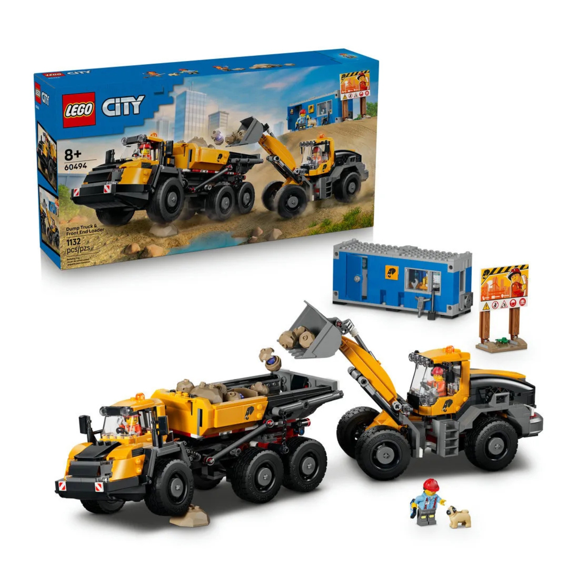 LEGO  City Big Vehicles Caminhão Basculante E Pá Carregadeira 1132 Peças - 4111160494