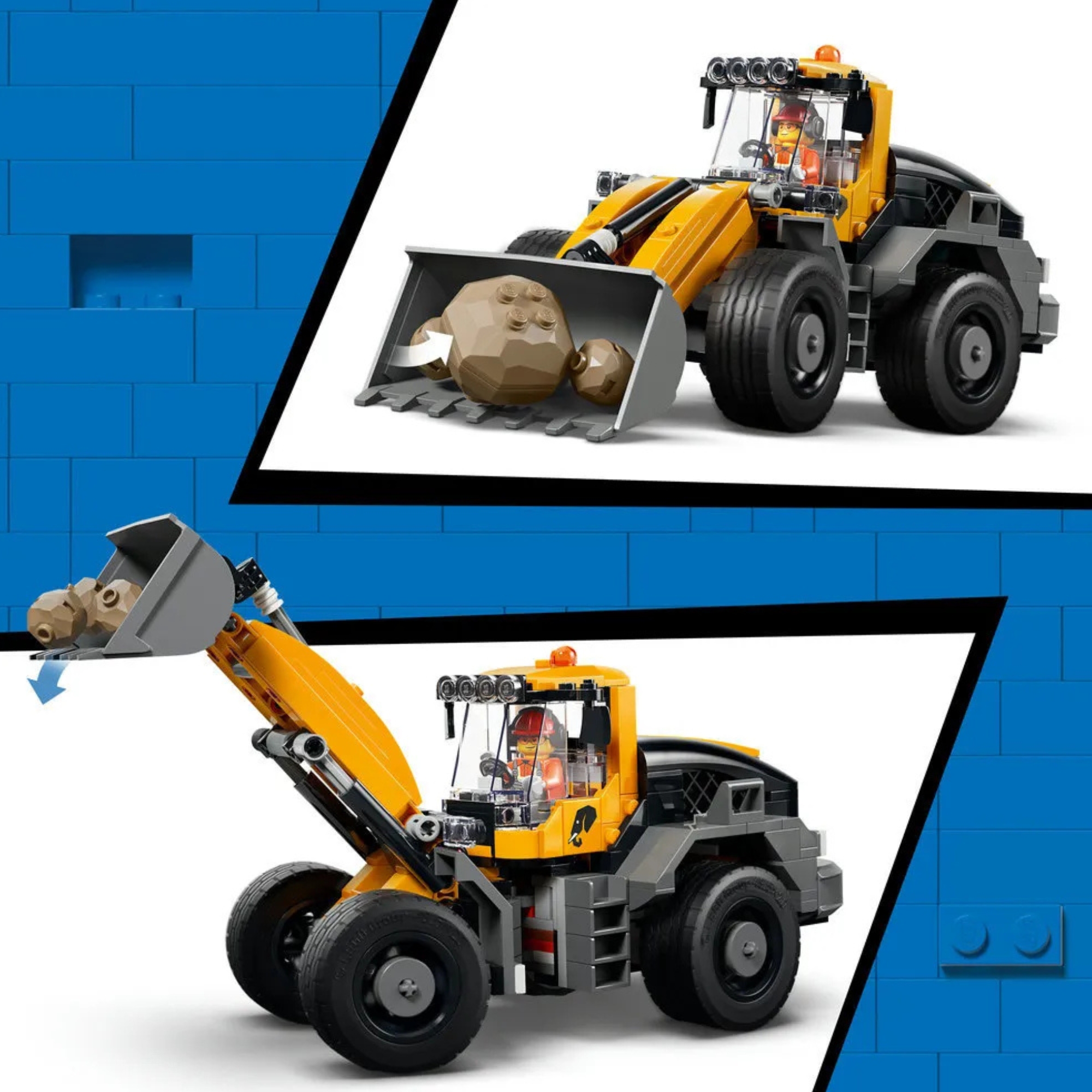 LEGO  City Big Vehicles Caminhão Basculante E Pá Carregadeira 1132 Peças - 4111160494