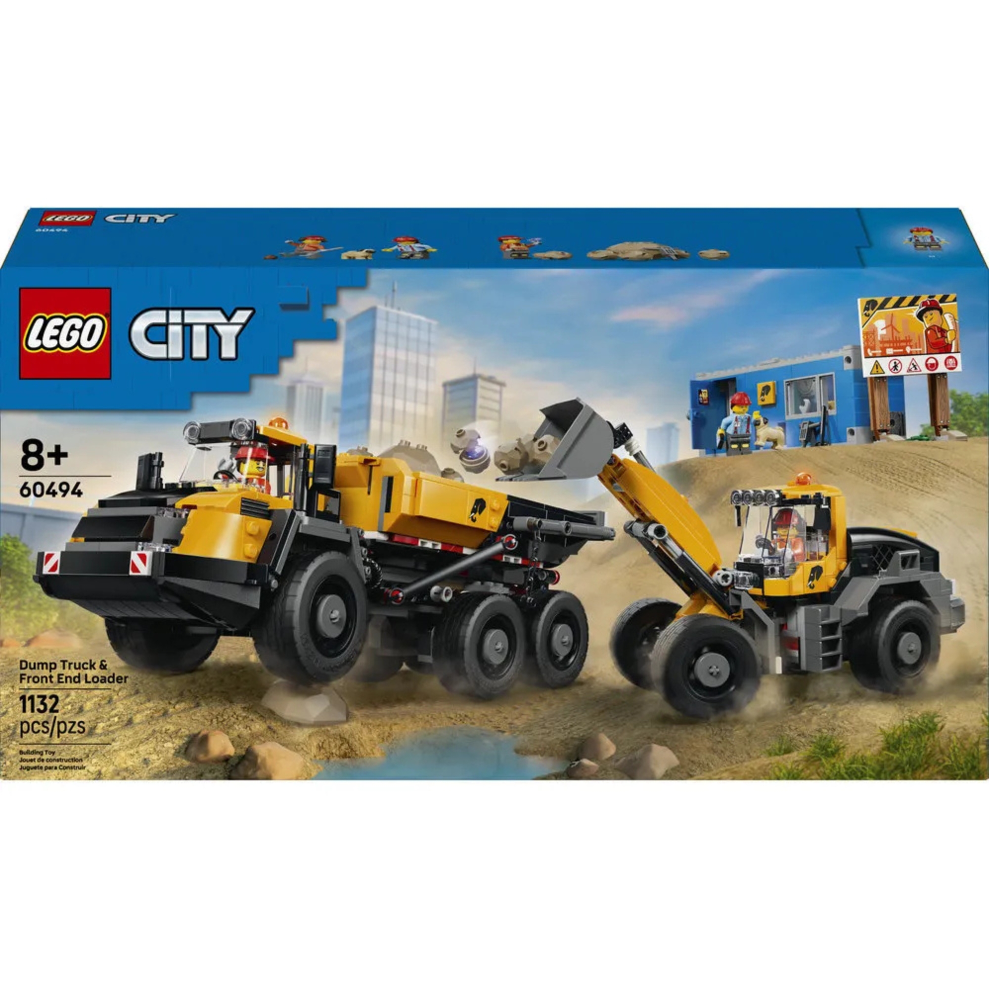 LEGO  City Big Vehicles Caminhão Basculante E Pá Carregadeira 1132 Peças - 4111160494