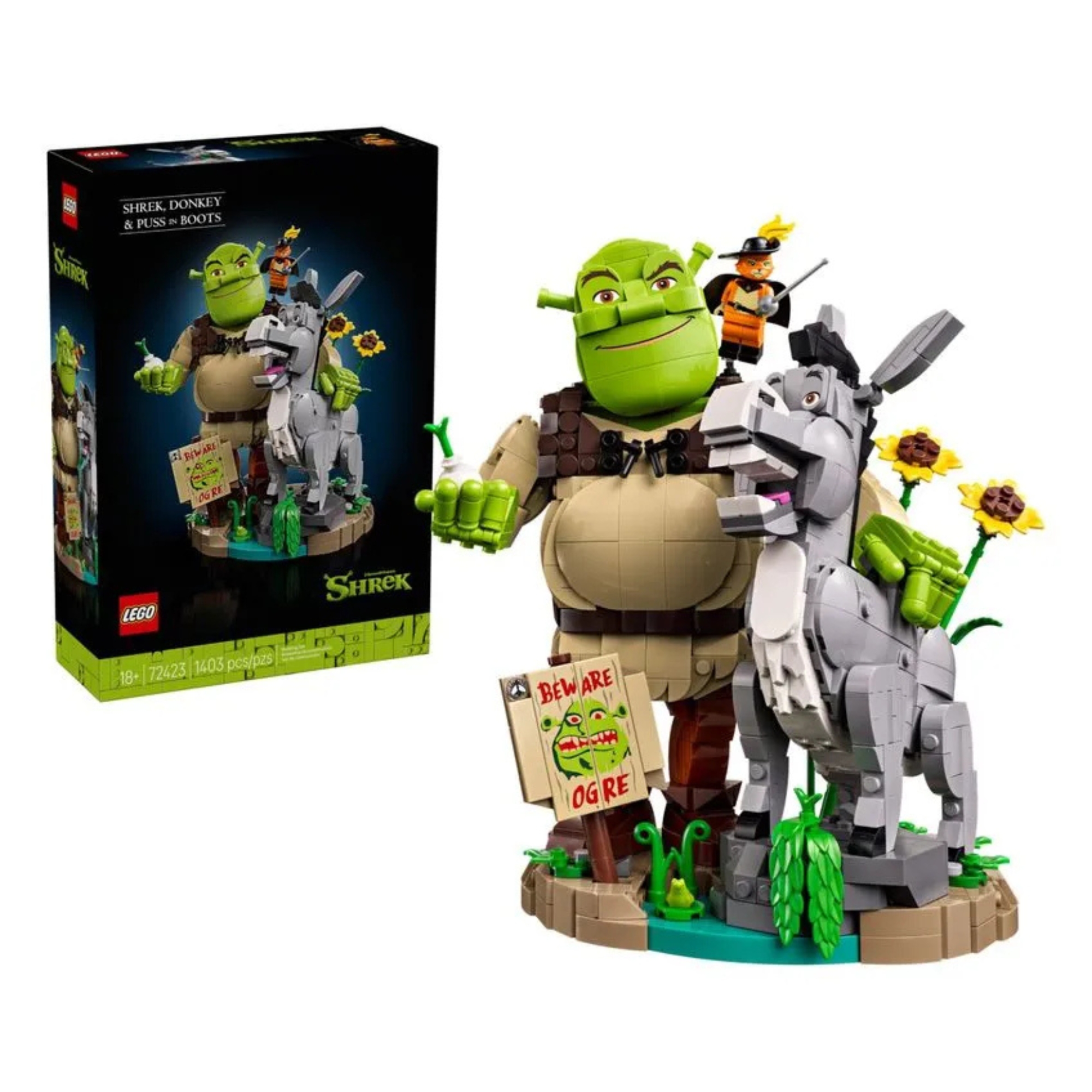 LEGO Shrek, Burro e Gato de Botas 1403 Peças - 4111172423