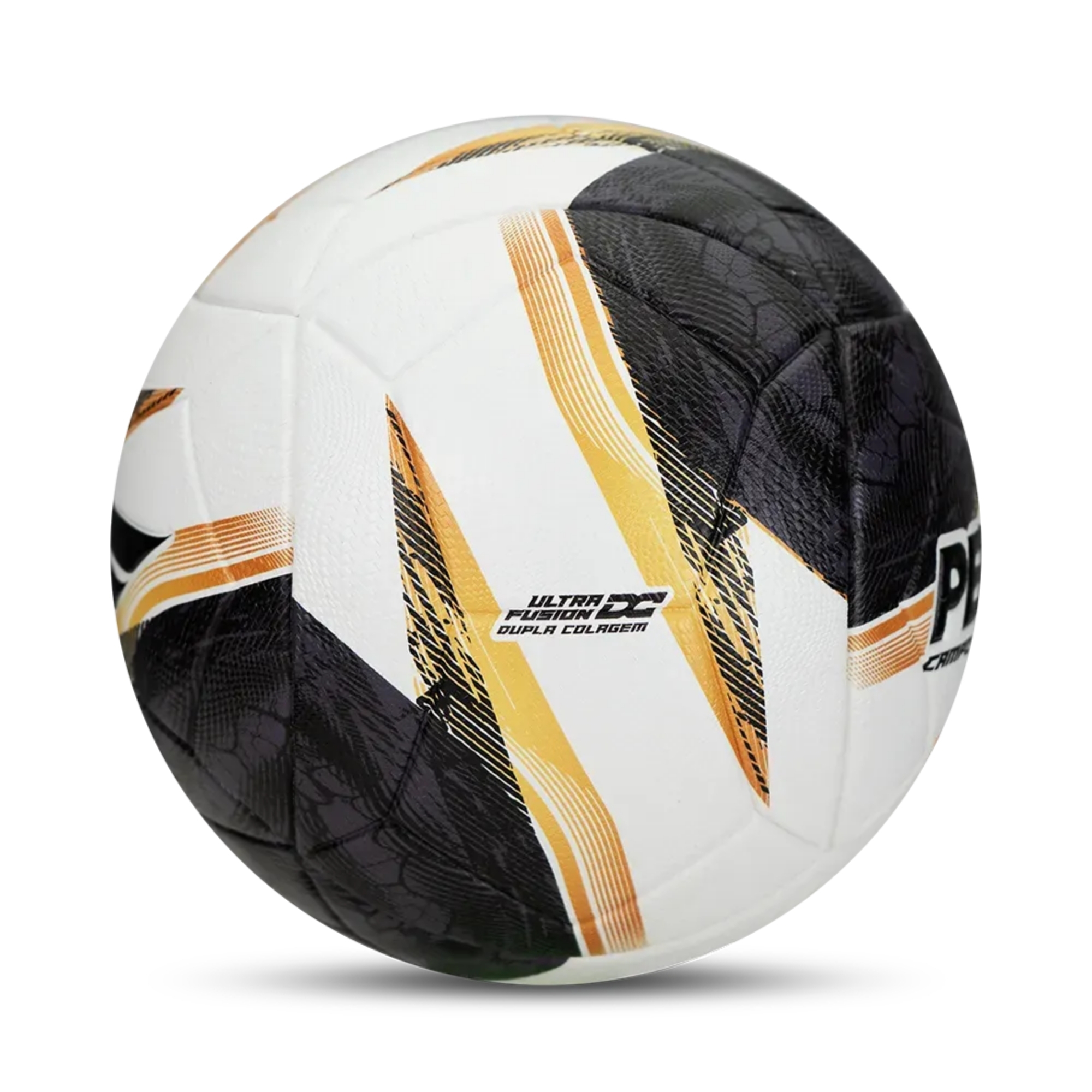 Bola de Futebol de Campo Bravo XXVI Branca Preta e Dourada Penalty - 5214521191-U