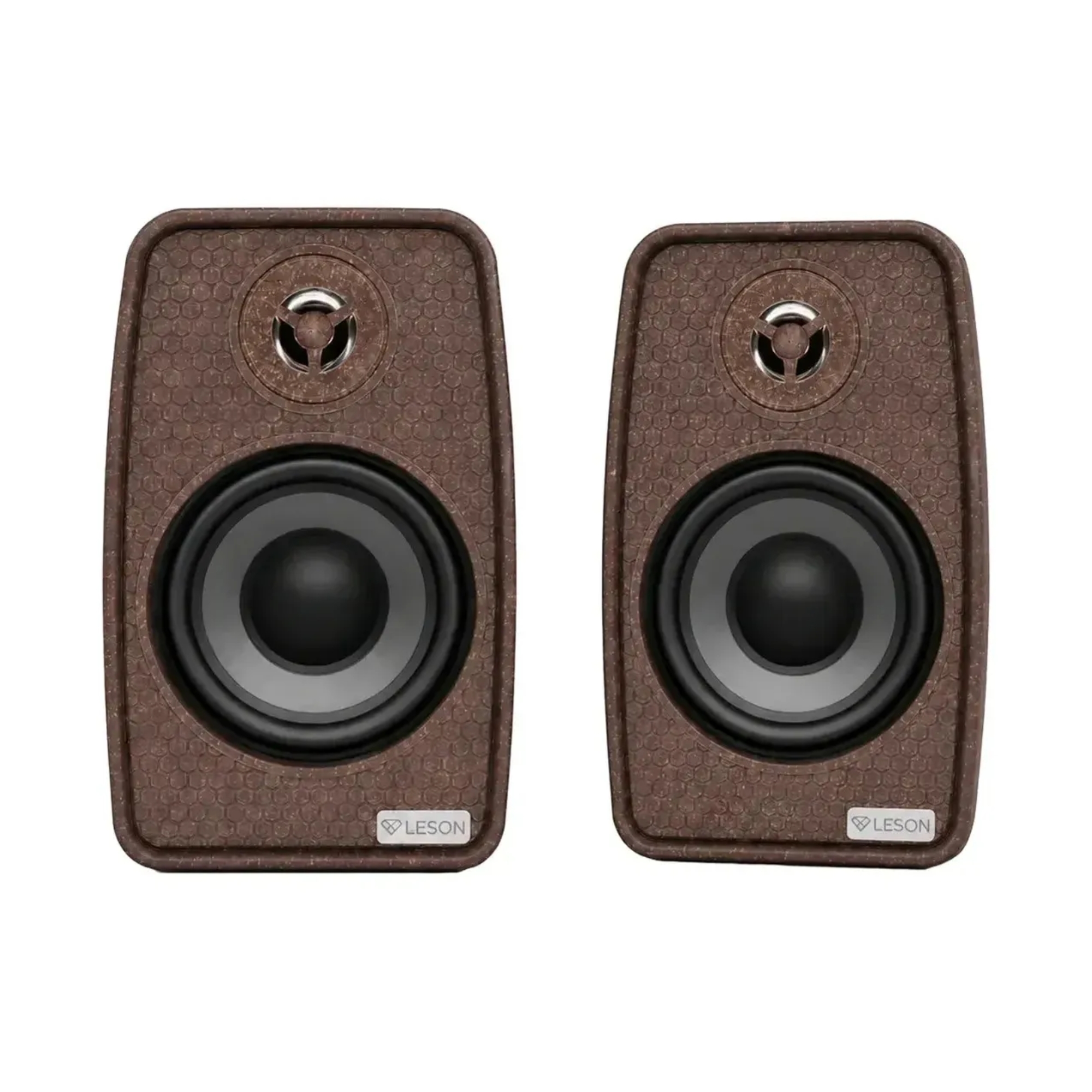 Par de Caixas de Som 4" 70W RMS por Caixa 8Ohms cor Imbuia  Leson - 2LS70CX03