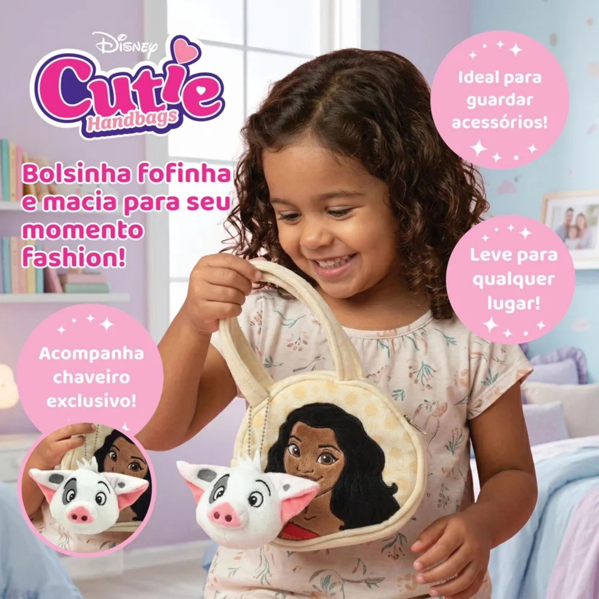 Bolsa Infantil Disney Moana Cutie Handbags Multikids - BR2585