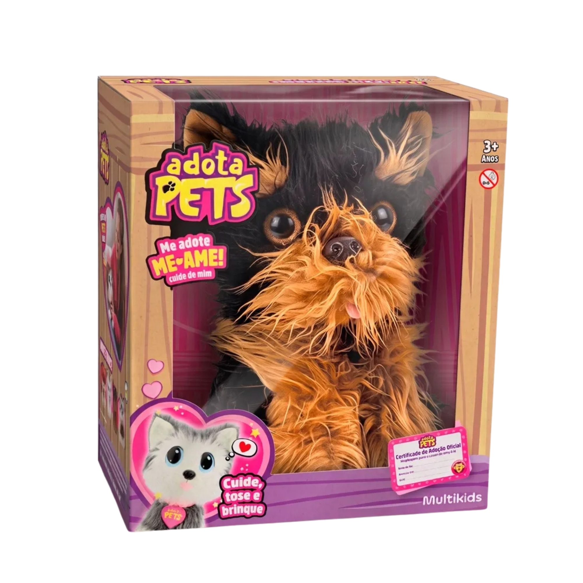 Pelúcia Interativa Adota Pets Toddy Multikids - BR2603