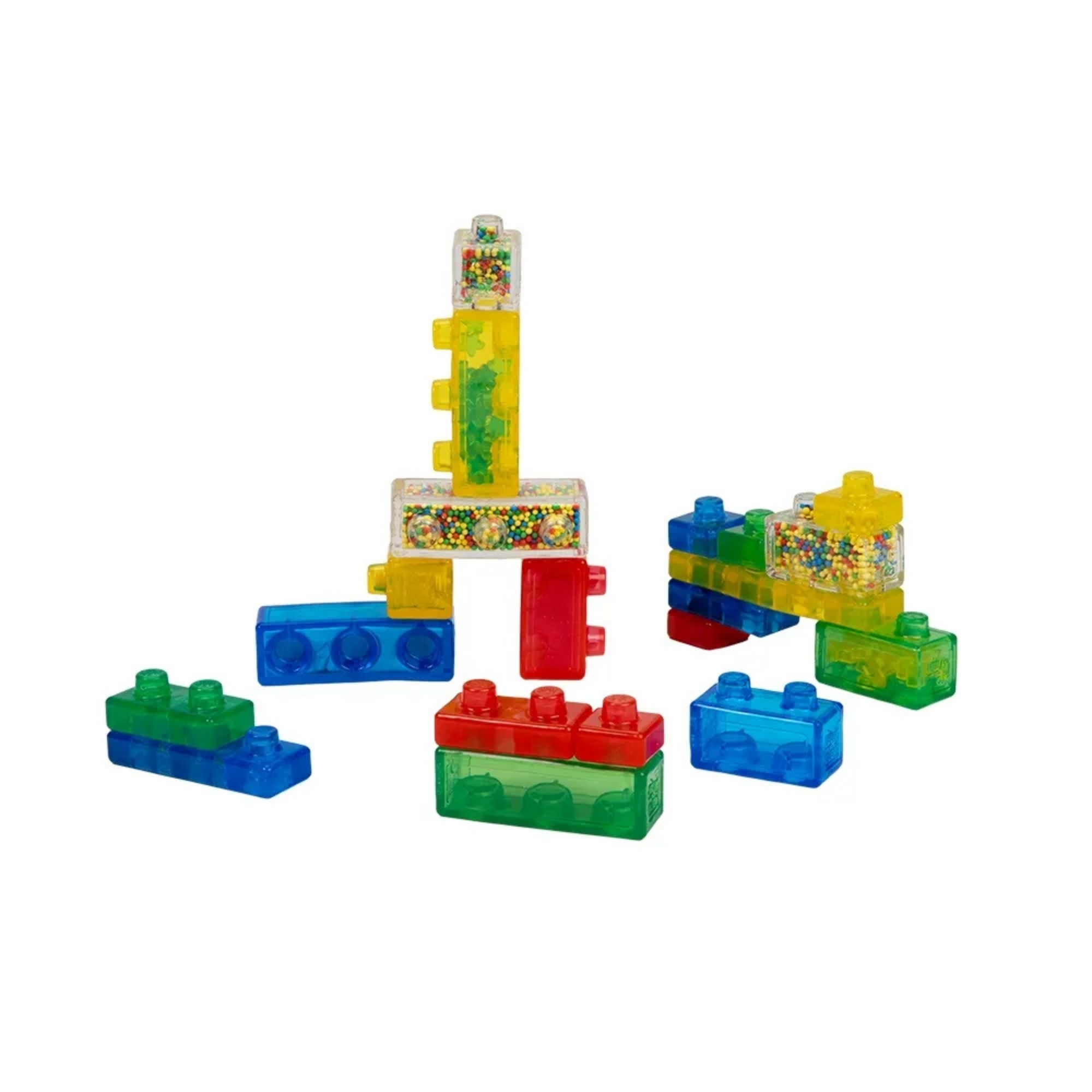 Maleta de Blocos de Montar Jelly Blox 2 em 1 20 Peças Multikids - BR2641