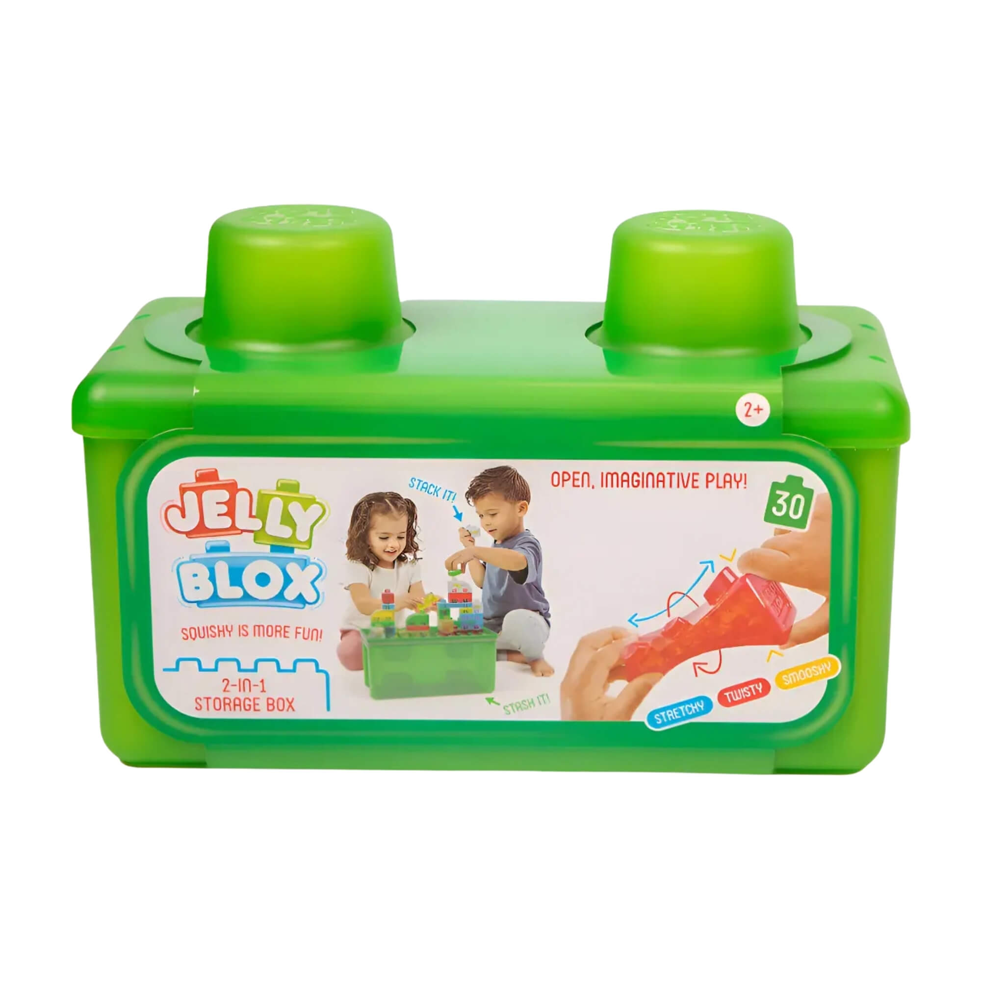 Jelly Blox Maleta 2 em 1 30 peças Multikids - BR2642