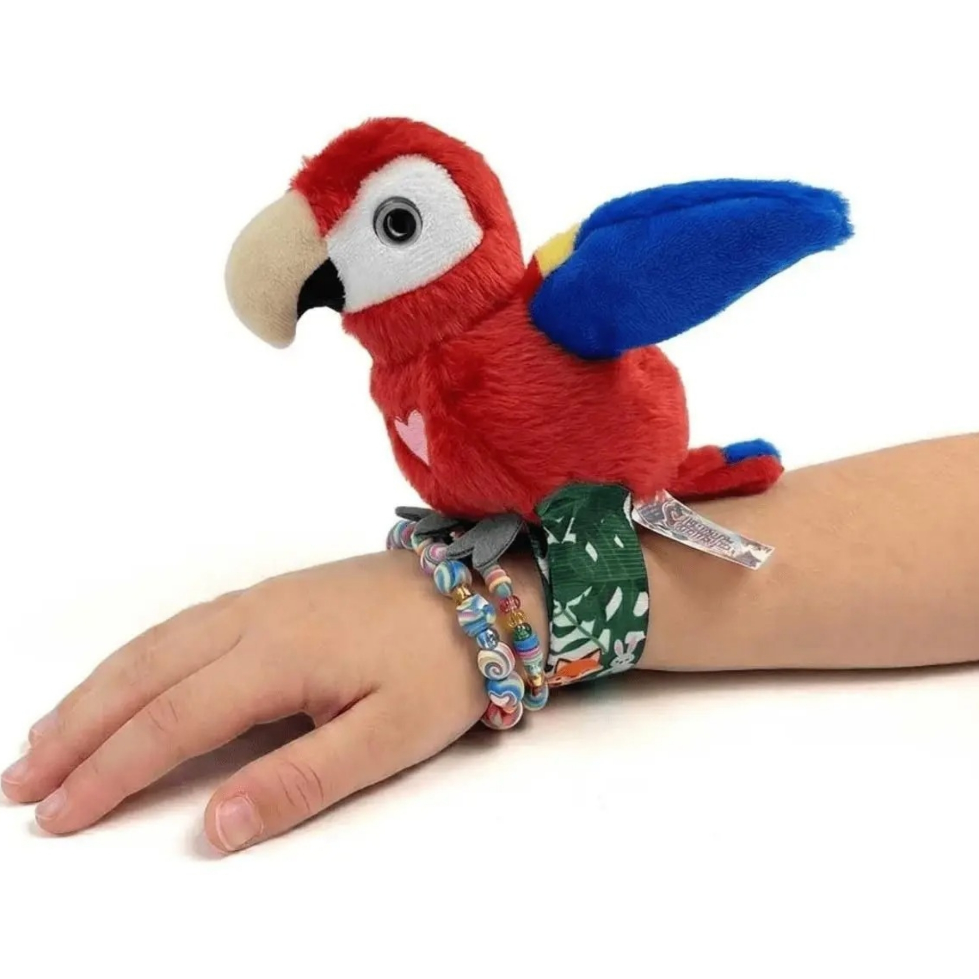 Pelúcia Interativa Happy Yappers Papagaio Vermelho Multikids - BR2779