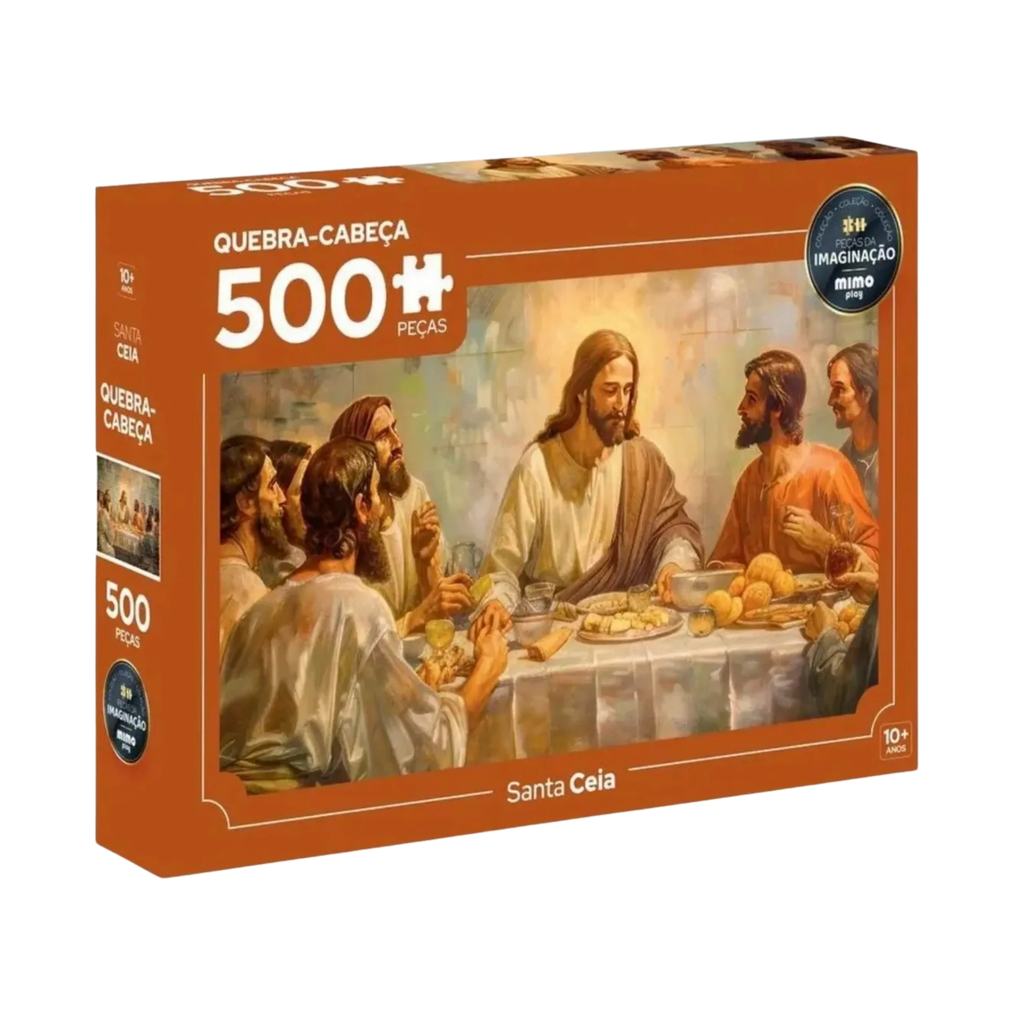 Quebra-Cabeça Santa Ceia 500 Peças Coleção Peças da Imaginação Mimo Toys - 2639