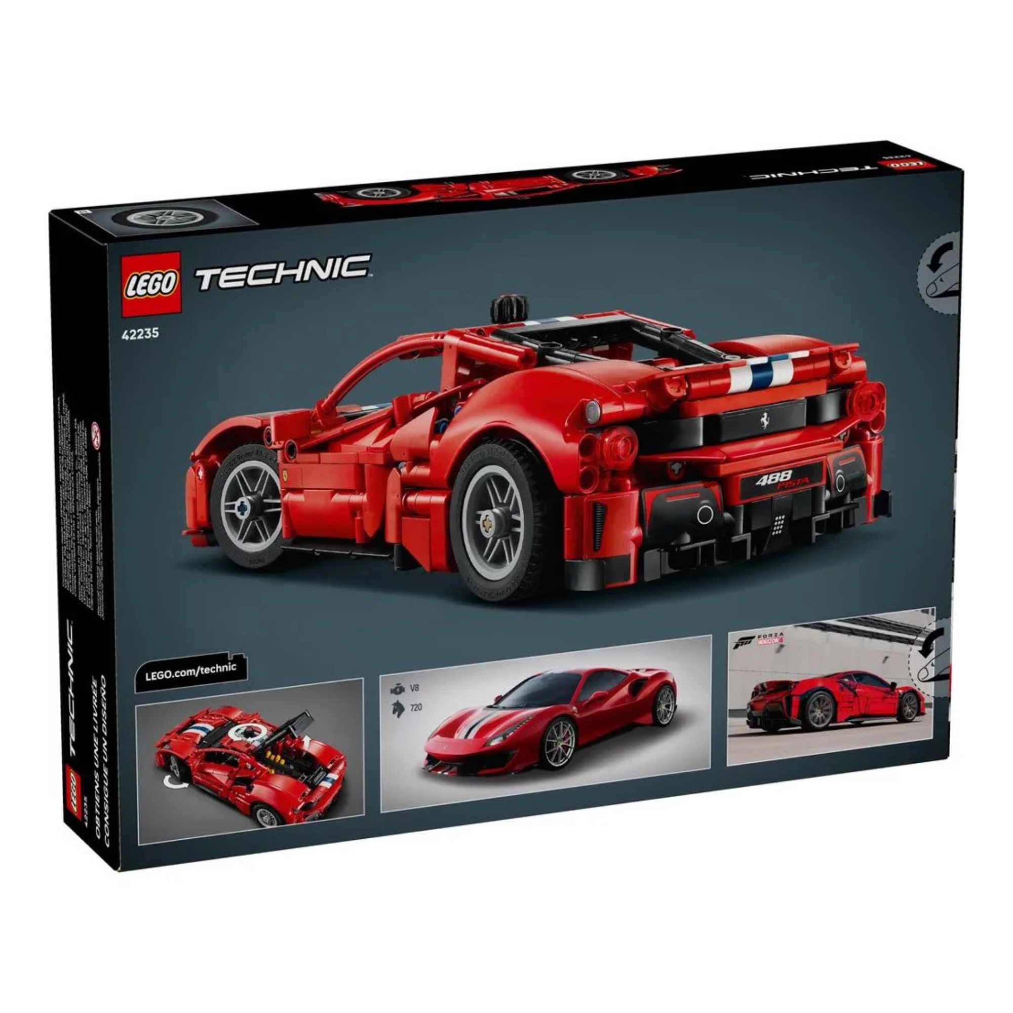 LEGO Technic Carro Ferrari 488 Pista com 882 peças - 4111142235