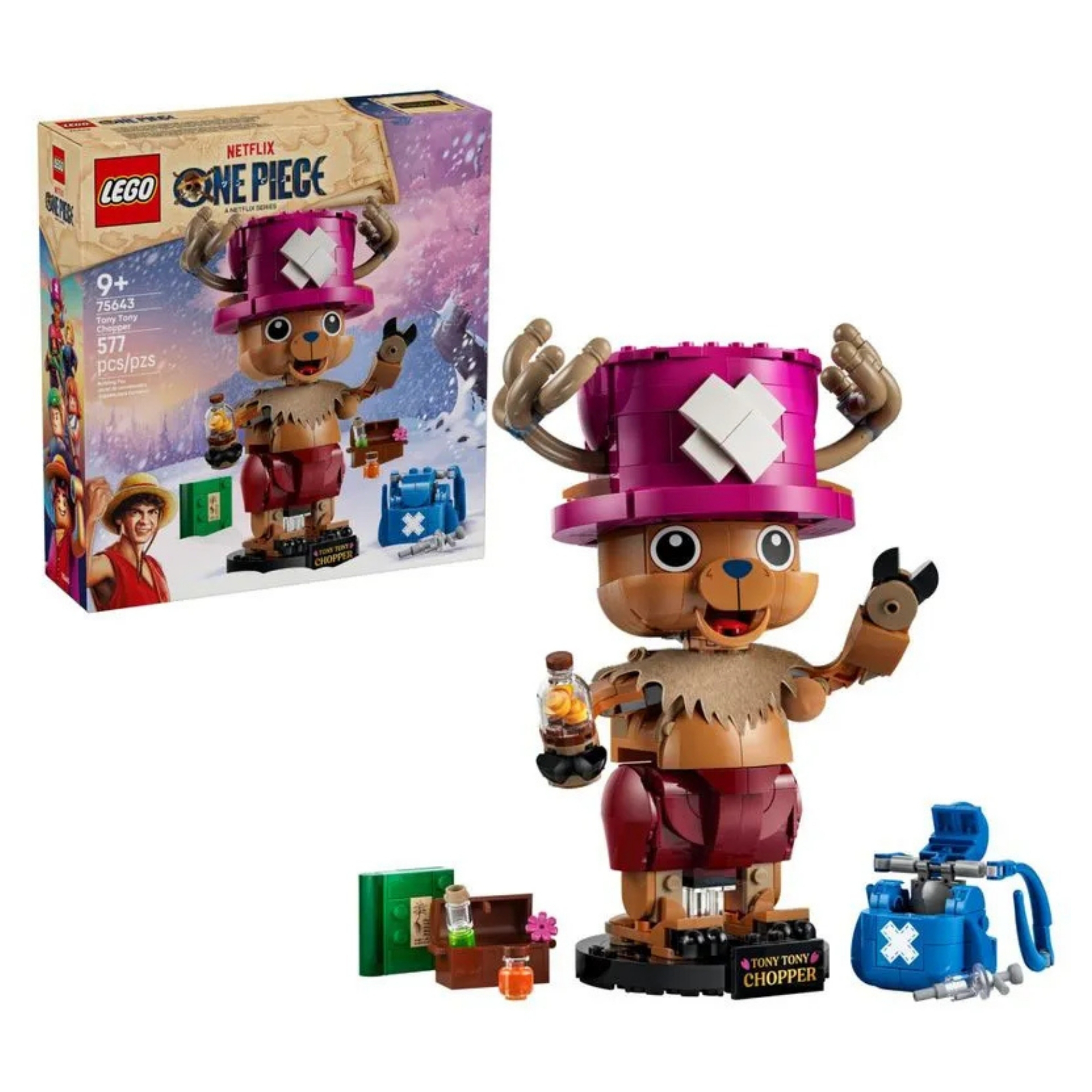 LEGO One Piece Tony Tony Chopper com 577 peças - 4111175643