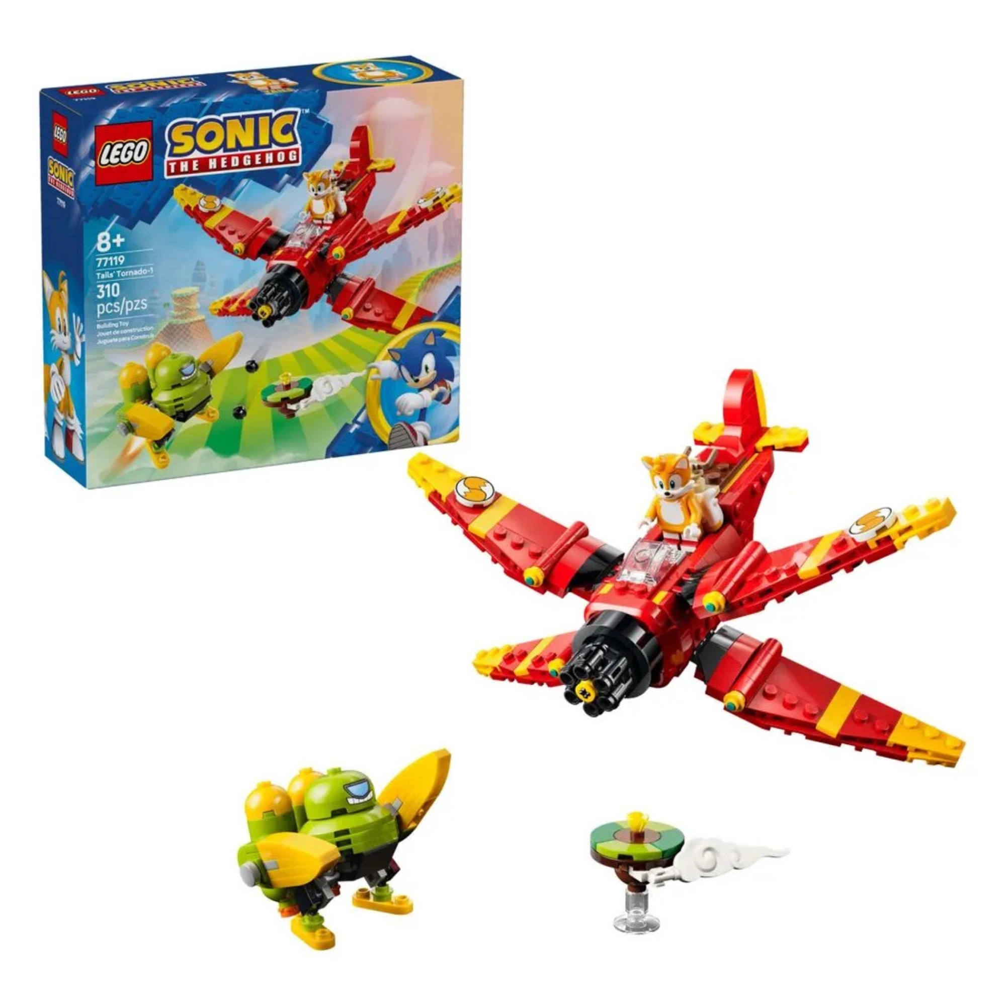 LEGO Sonic the Hedgehog Tornado-1 de Tails com 310 peças - 4111177119