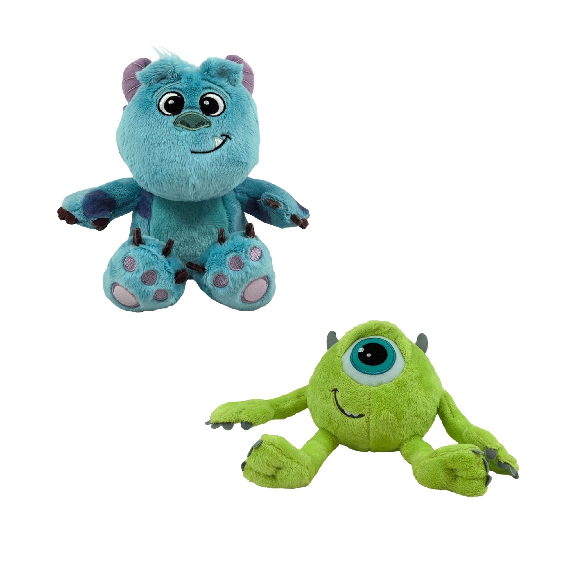 Kit Pelúcias Disney Big Head Monstros S.A. Sulley e Mike com luz e som - Multikids