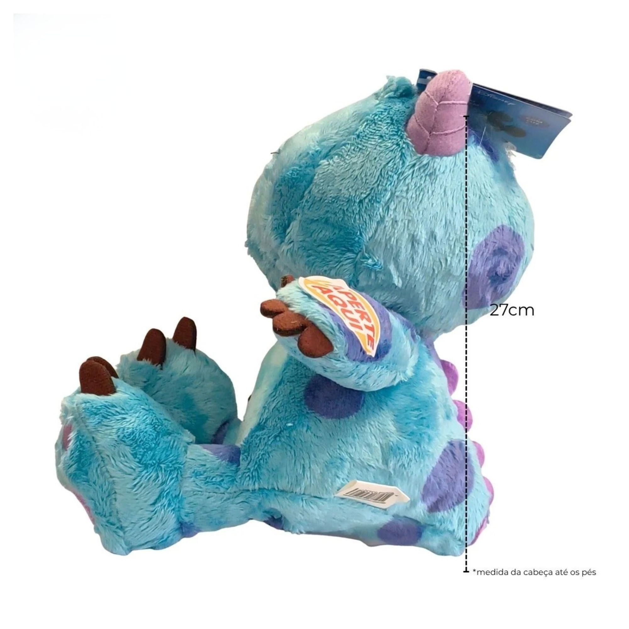 Kit Pelúcias Disney Big Head Monstros S.A. Sulley e Mike com luz e som - Multikids