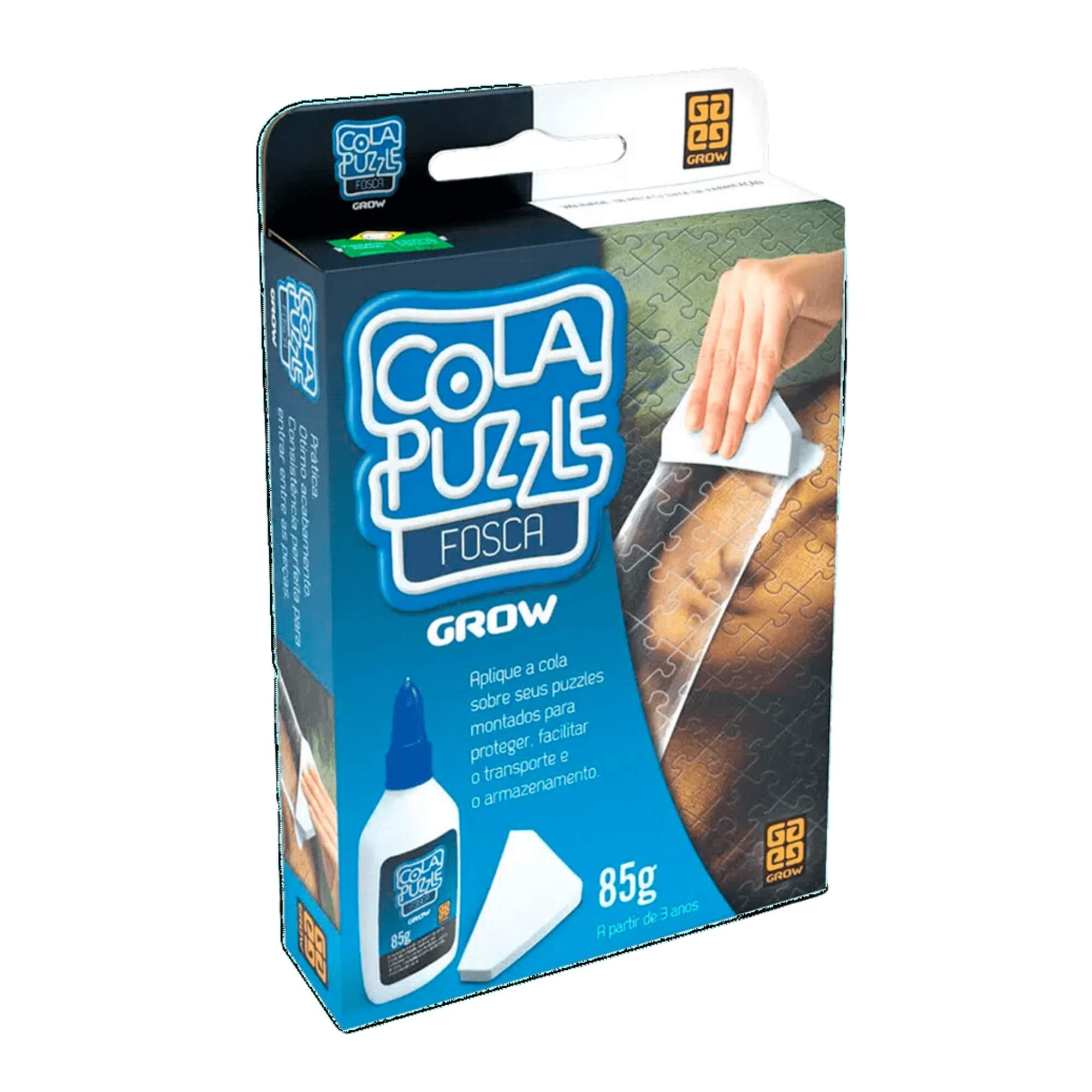 Kit Quebra-Cabeça O Jardim de Monet Turma da Mônica 1000 peças + Cola Quebra Cabeça Fosca