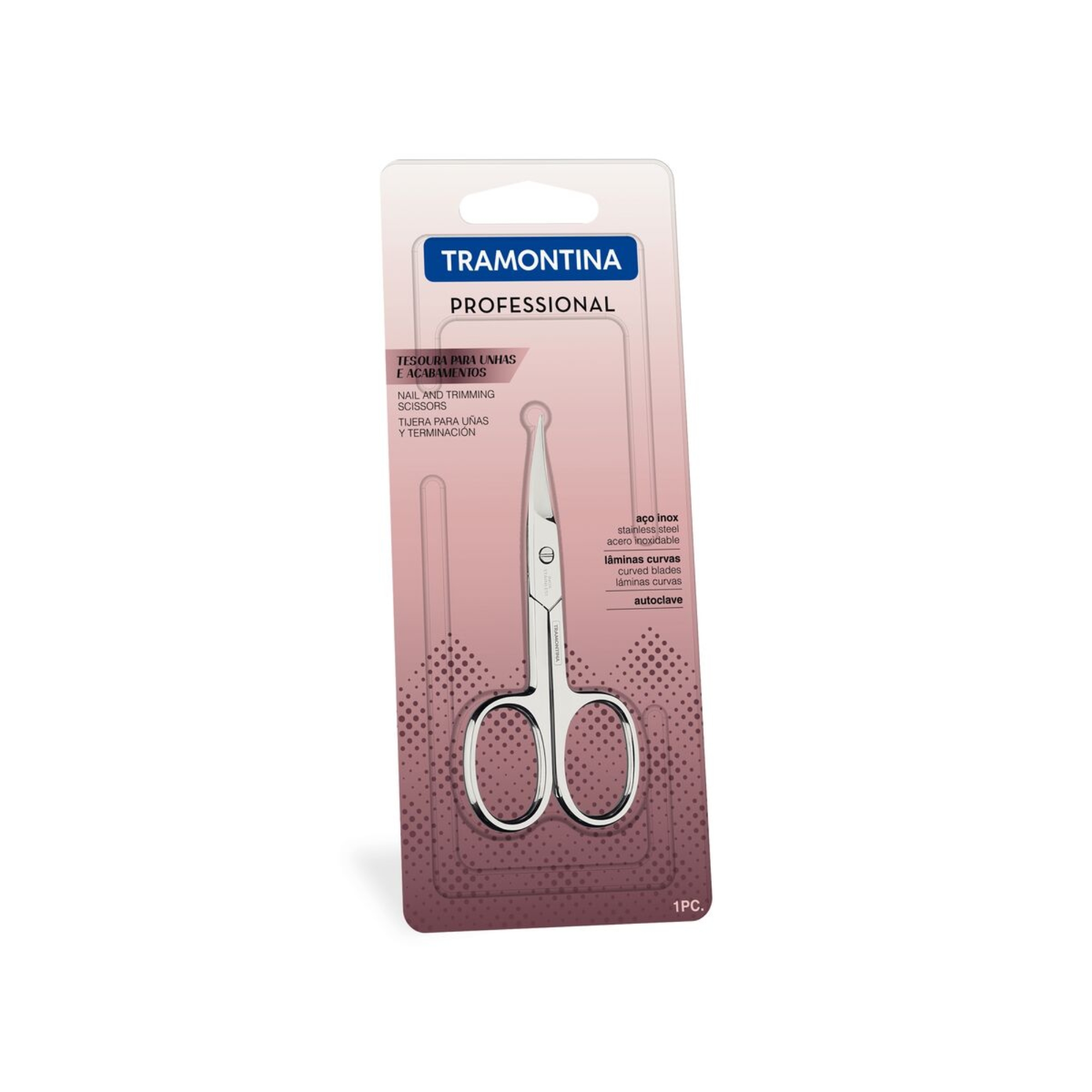 Tesoura de Unha e Acabamentos em Aço Inox 3,5" Tramontina  - 25970103