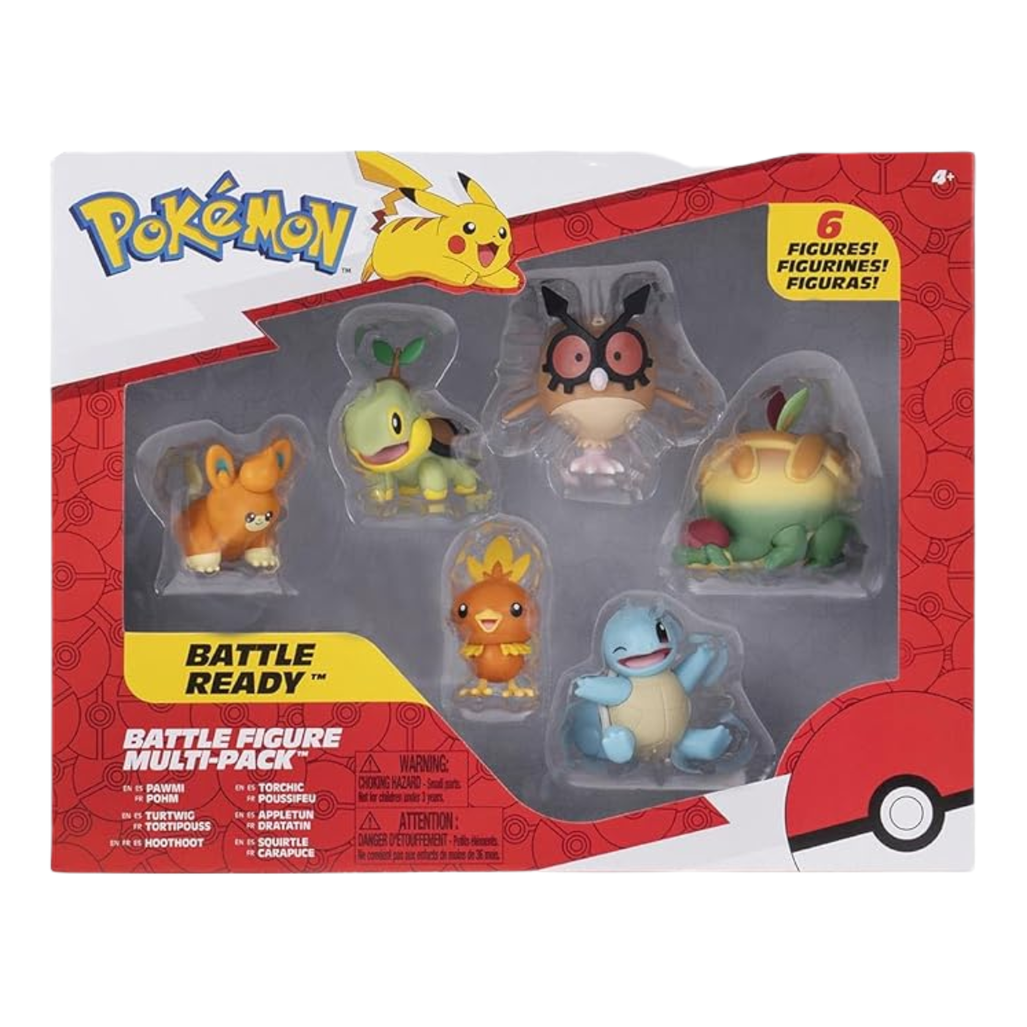 Multipack 6 Figuras de Batalha Pokémon Sunny - 004332