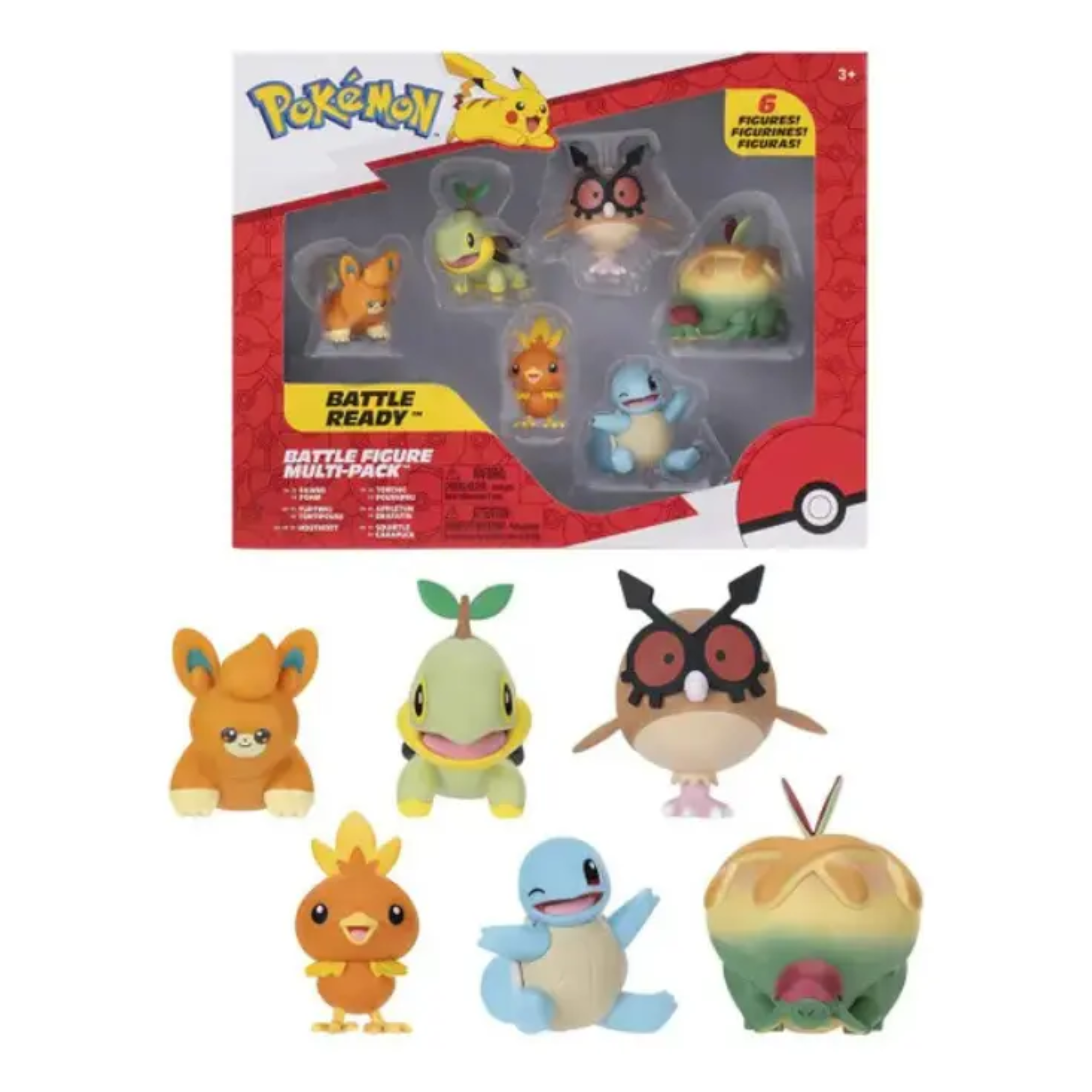 Multipack 6 Figuras de Batalha Pokémon Sunny - 004332