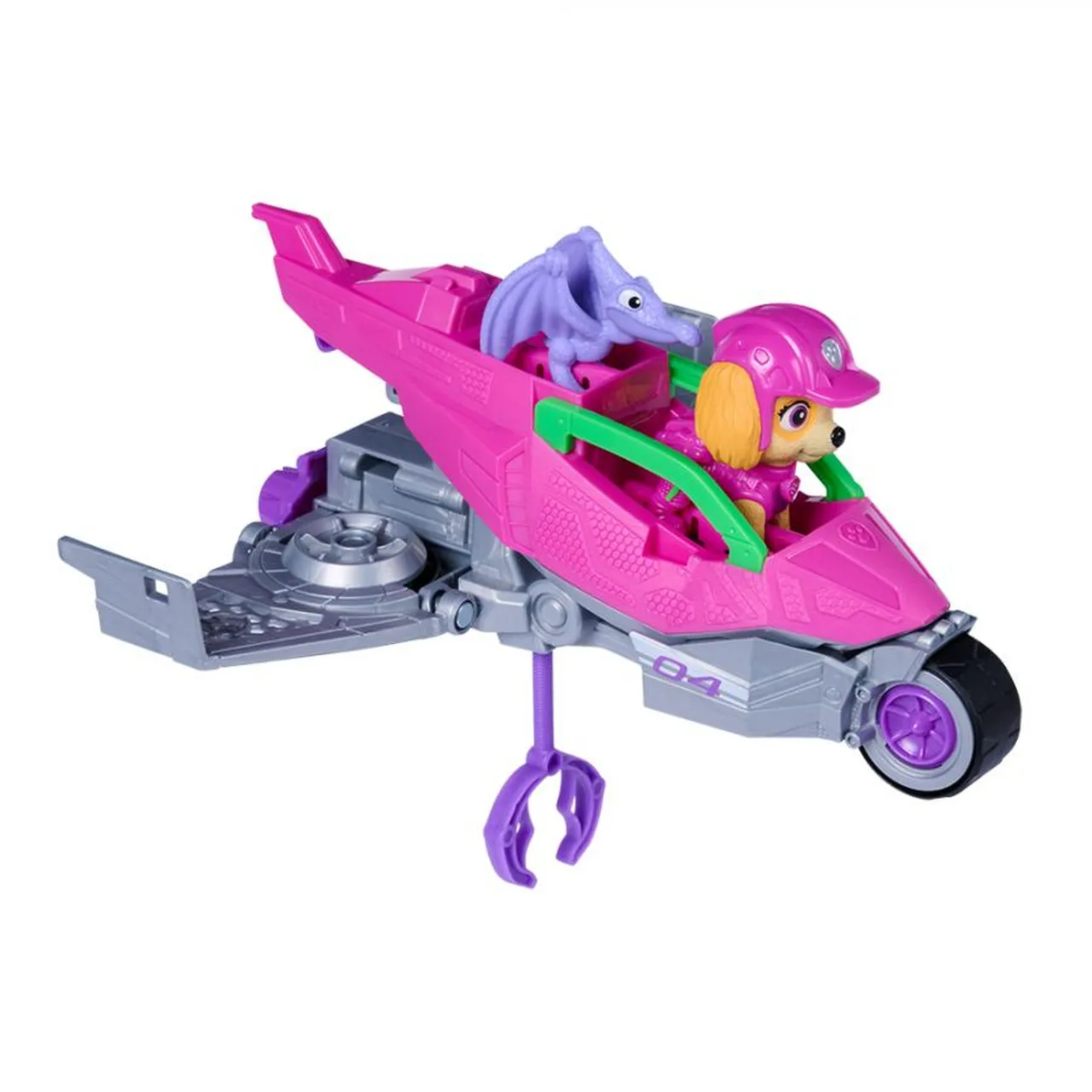 Patrulha Canina Figura E Veículo Skye Aventura Dino Sunny - 004876