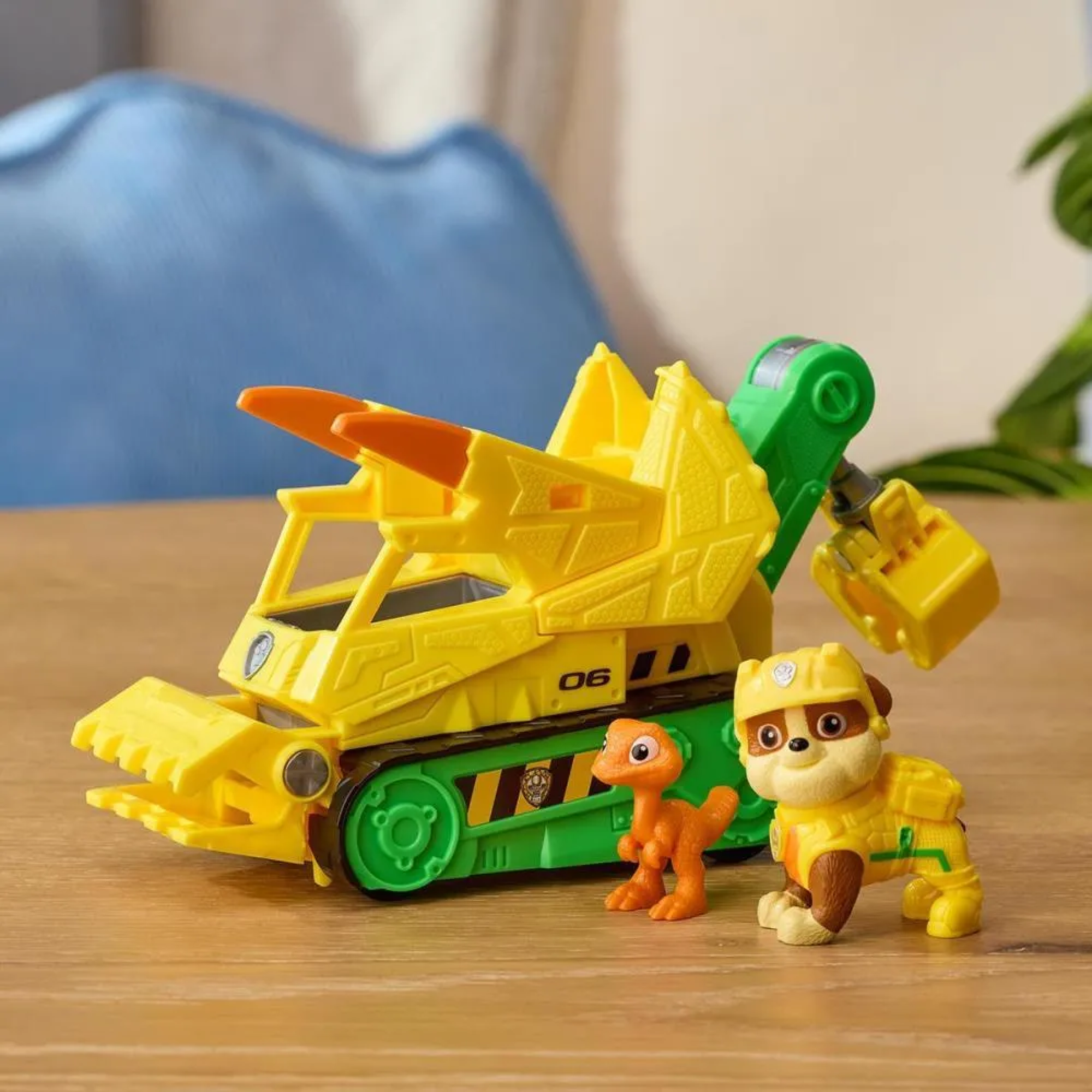 Boneco E Personagem Patrulha Canina Rubble Dino Sunny - 004877