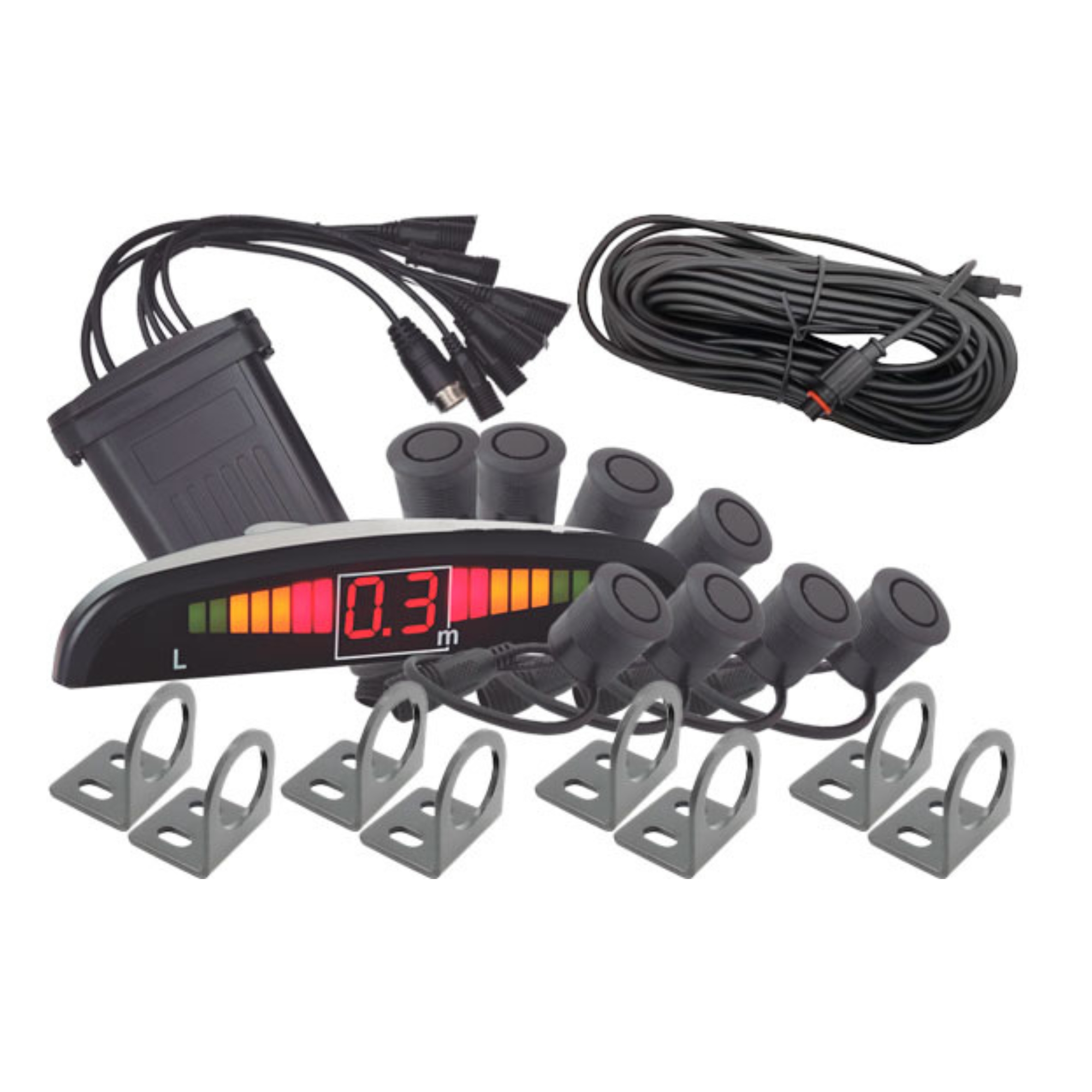 Sensor de Estacionamento 24V Preto Pro Line Roadstar - RS24V8PBR MI
