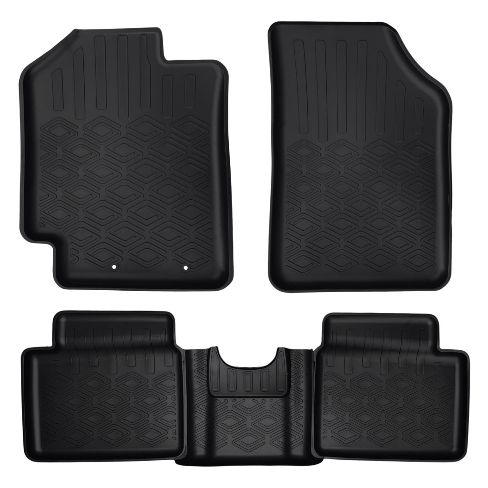 Tapete tipo Bandeja 4P Adaptável Kwid A partir de 2018 5 peças Grid - TB12001