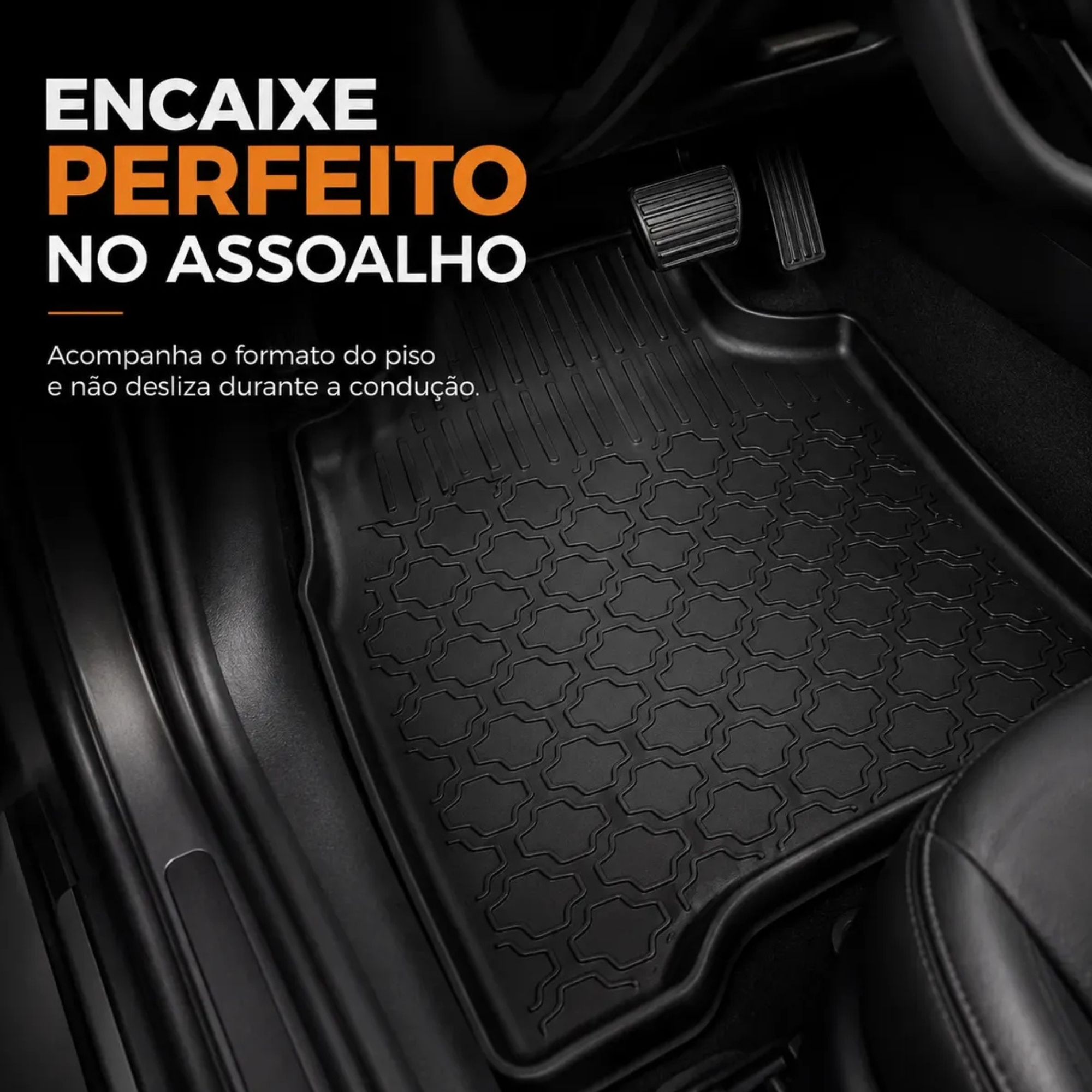 Tapete tipo Bandeja 4P Adaptável Hilux Cabine Dupla 2016/2024 5 Peças Grid - TB13005
