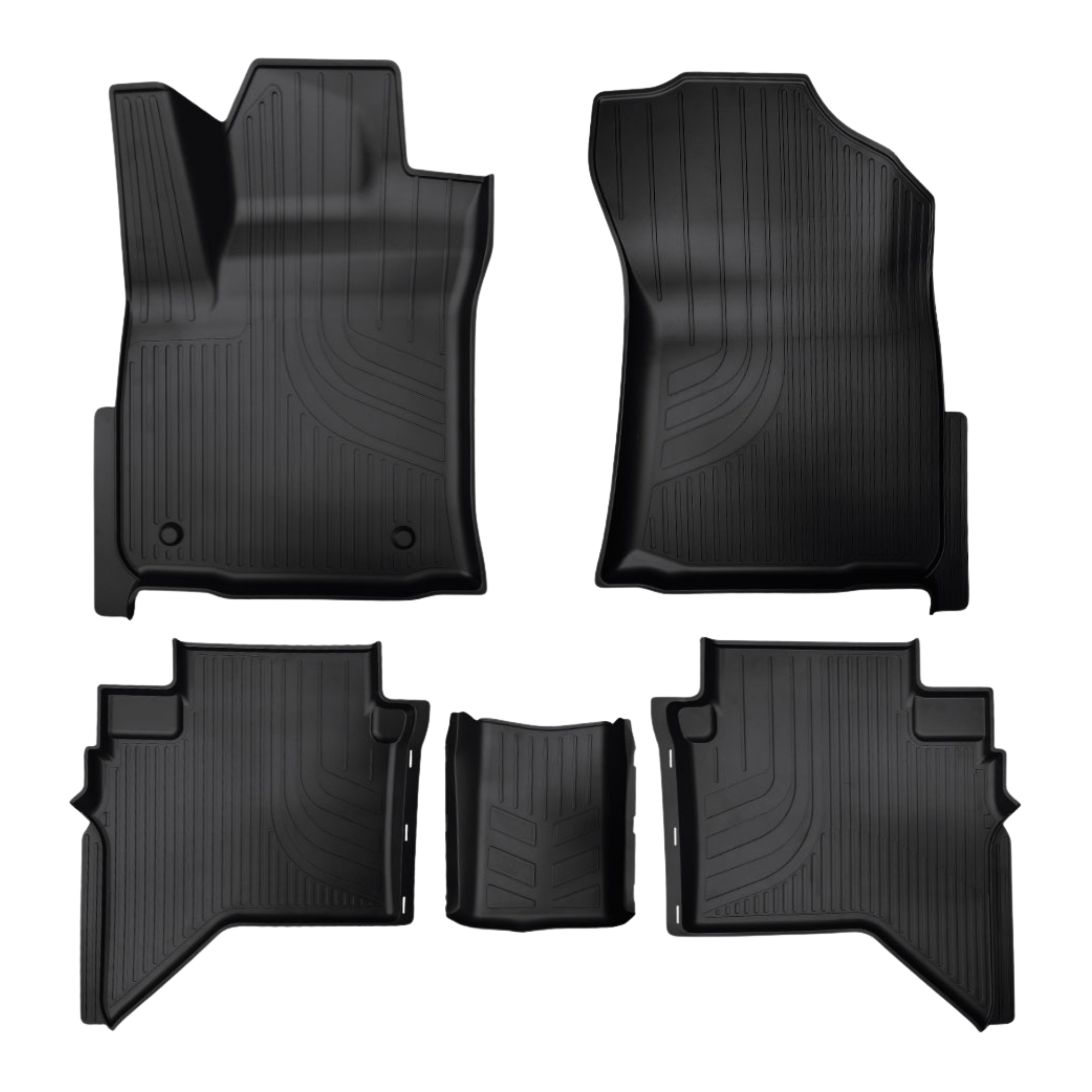 Tapete tipo Bandeja 4P Adaptável Hilux Cabine Dupla 2025/2026 5 peças Grid - TB13007