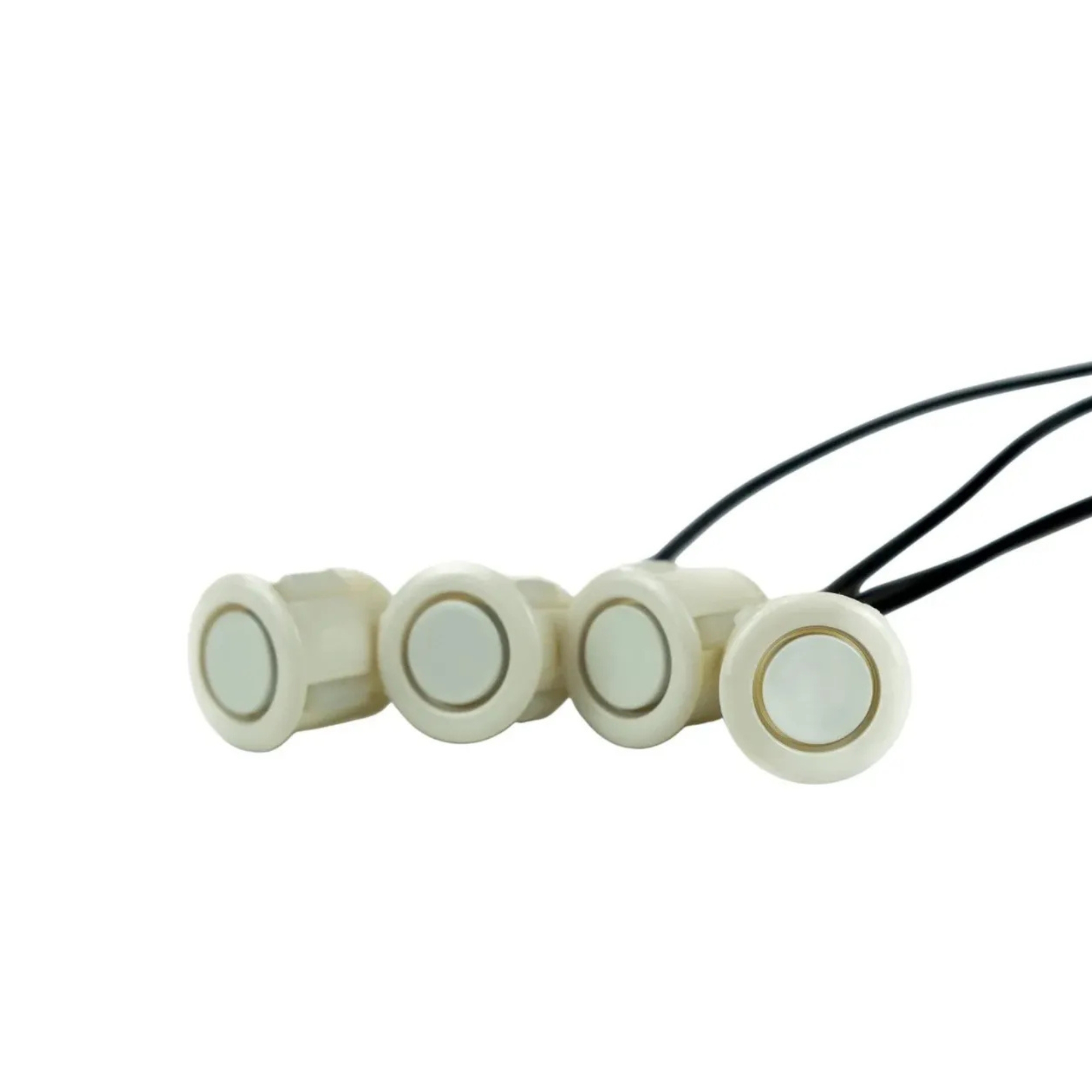Sensor de Estacionamento Padrão 4 Pontas Branco com Visor Code Tech One - KC-E-6480