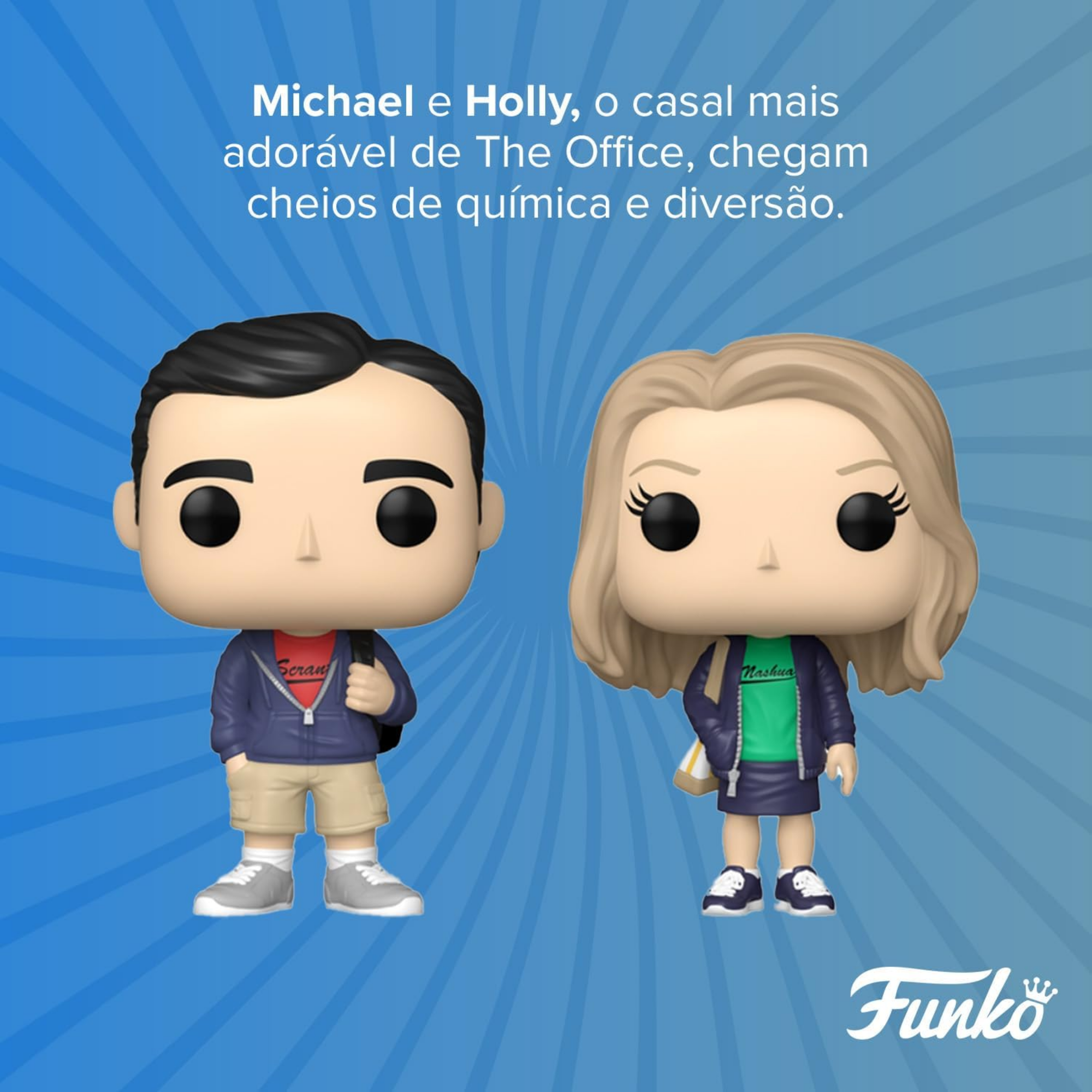 Boneco Funko Pop! The Office Michael & Holly no Picnic Candide - 12600