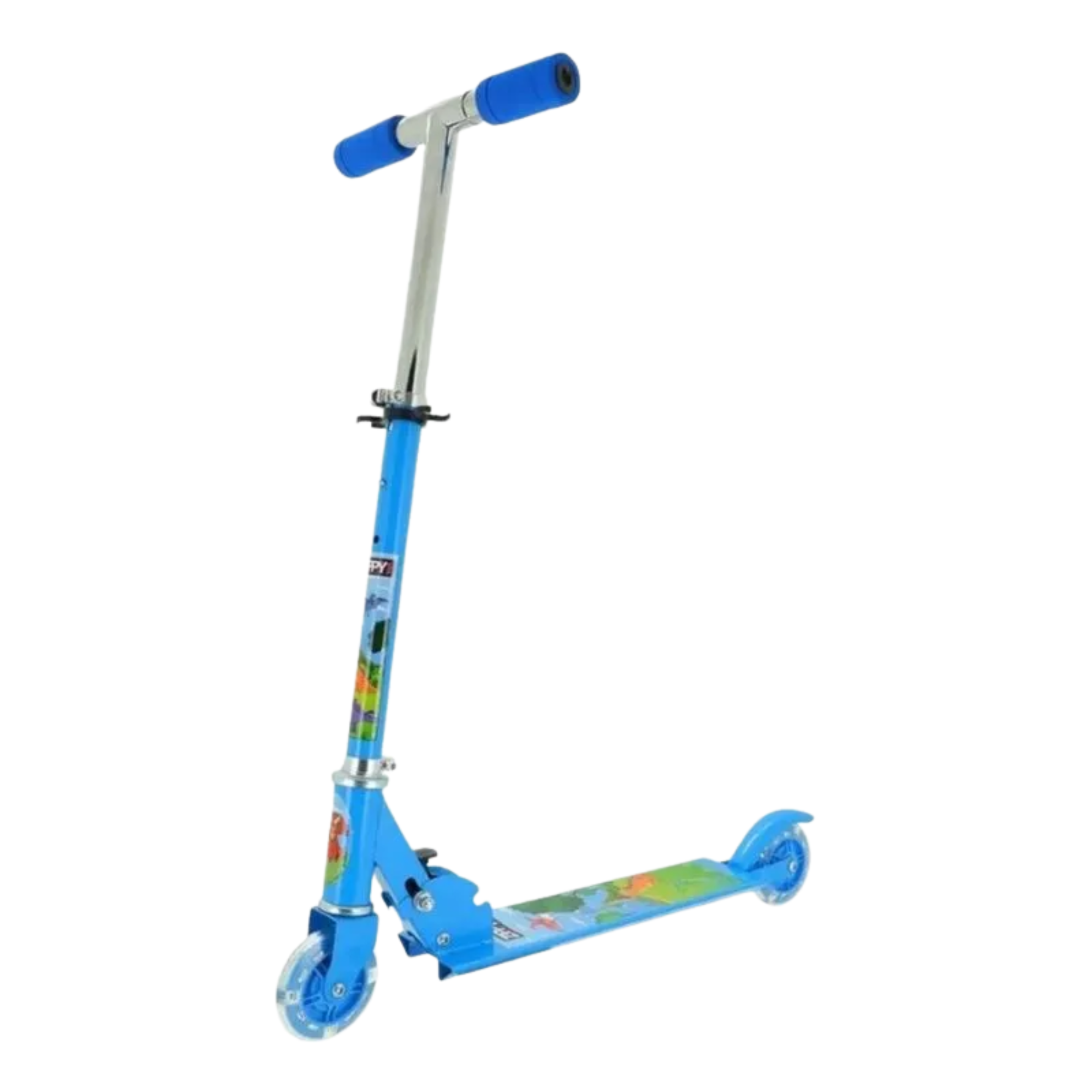 Patinete Dobrável Classic 2 Rodas Azul Infantil Zippy Toys - 8743
