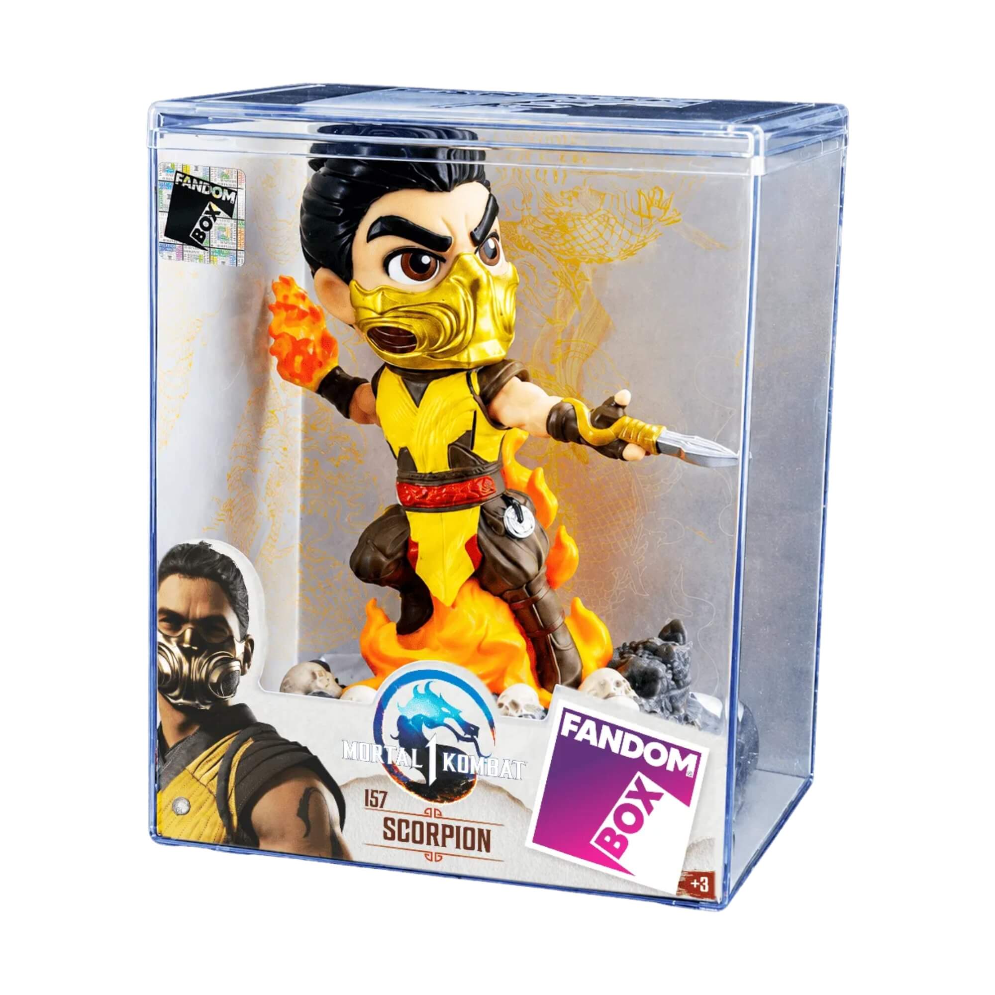 Kit Mortal Kombat Sub-Zero e Scorpion Fandom - Bonecos Vinil