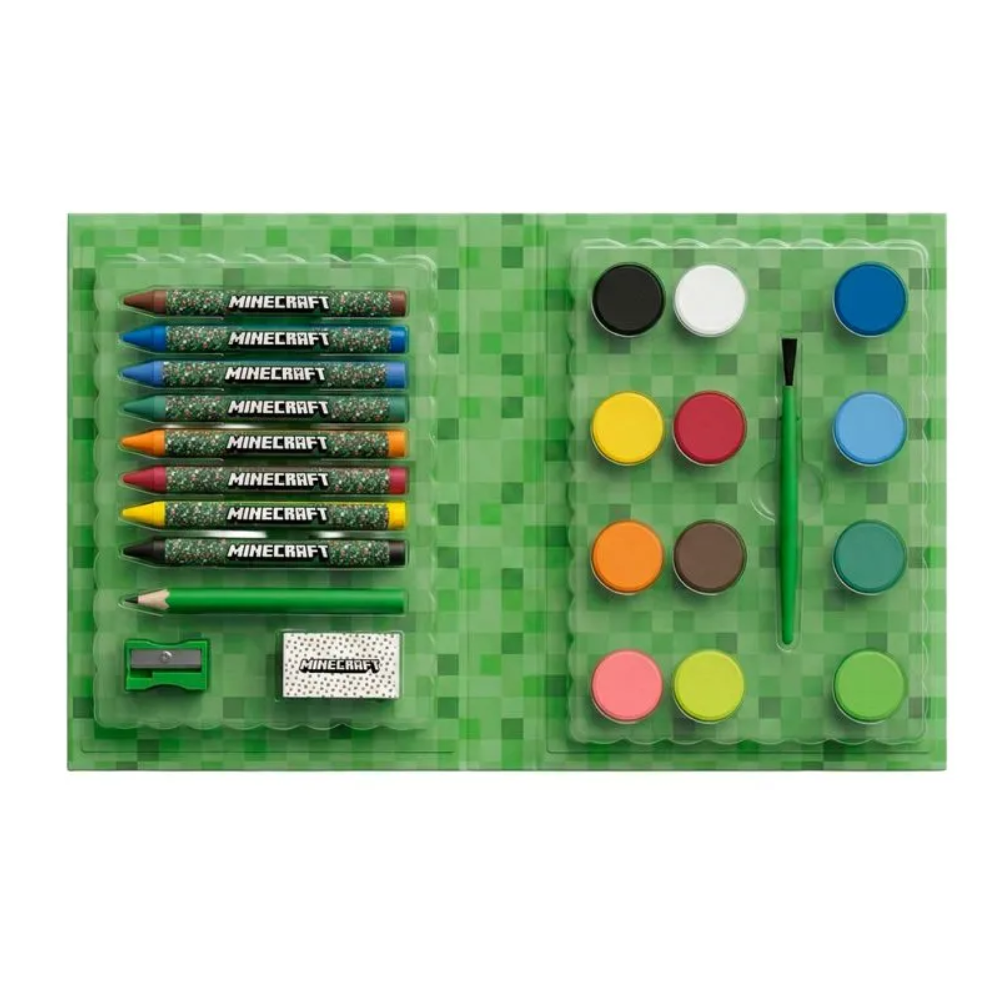Kit Pintura Cores dos Personagens Minecraft Estojo c/ 24 Peças Leo&Leo Leonora - 10654