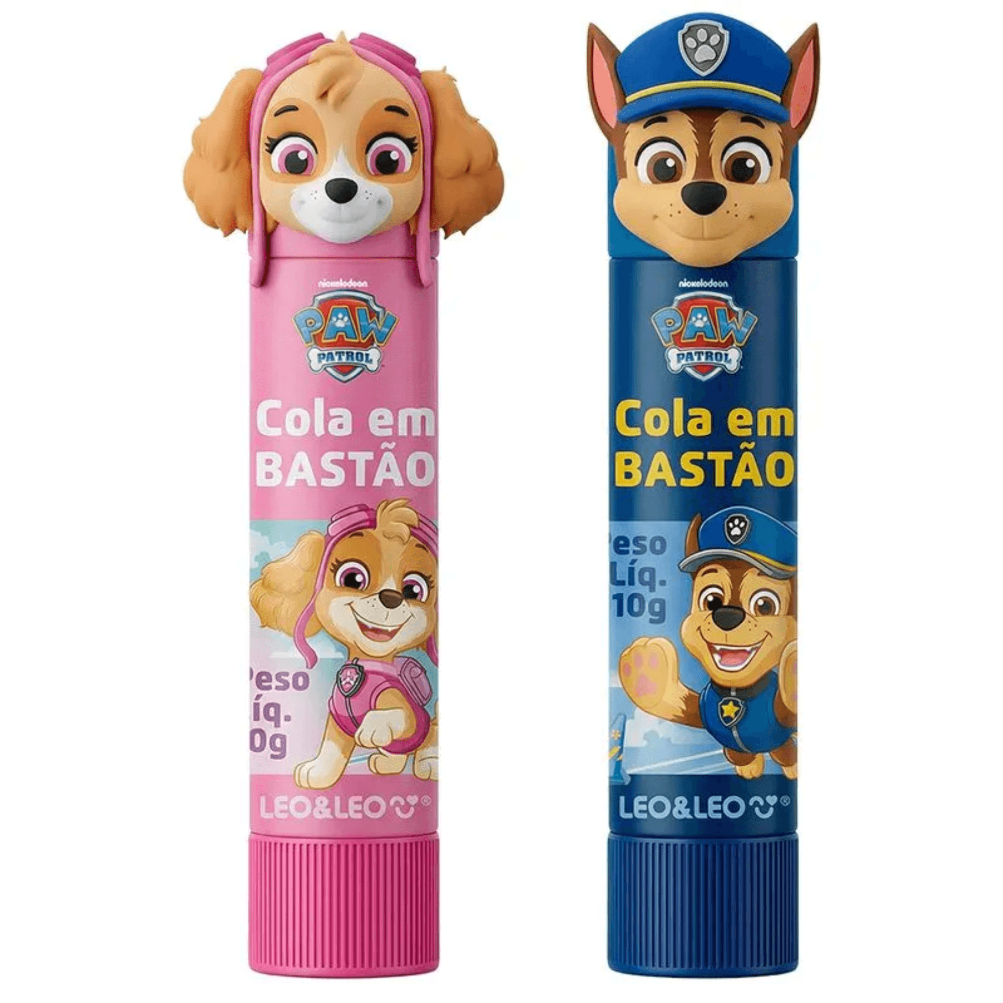 Cola em Bastão Decorada Patrulha Canina 10g Display c/12un Leo&Leo Leonora - 10712