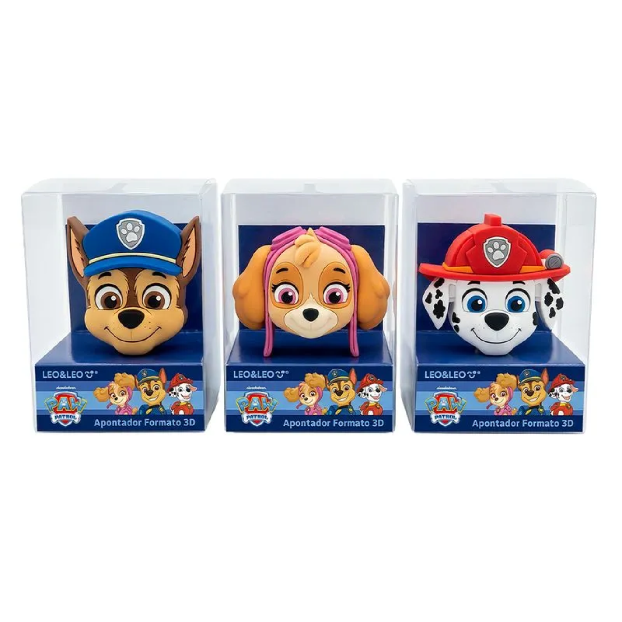 Apontador Formato 3D Patrulha Canina Sortido Display com 16 Unidades Leo&Leo Leonora - 10716