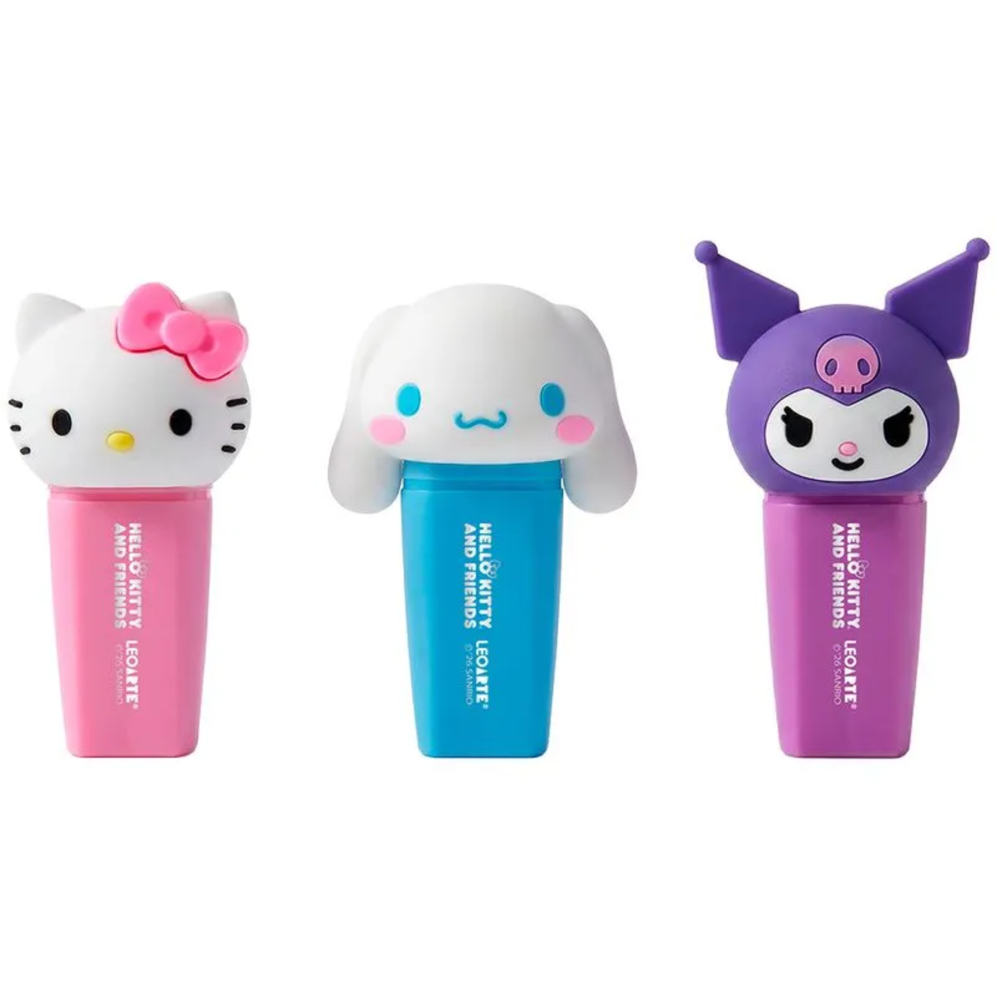 Marca Texto Mini 3D Hello Kitty e Amigos Display c/24un Leoarte Leonora - 10726