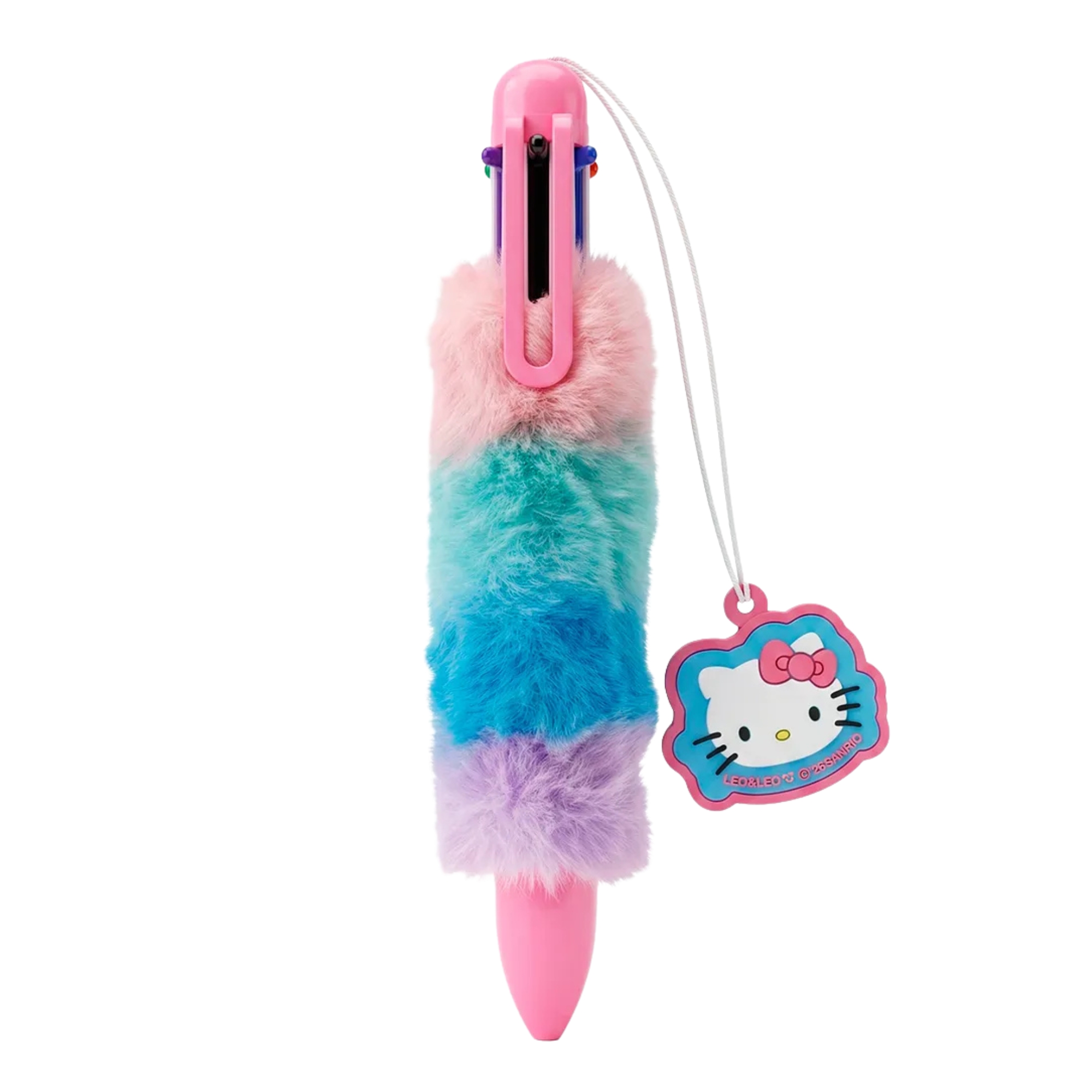 Caneta 6 em 1 Hello Kitty Pelúcia Display c/ 12 unidades Leo&Leo Leonora - 10874