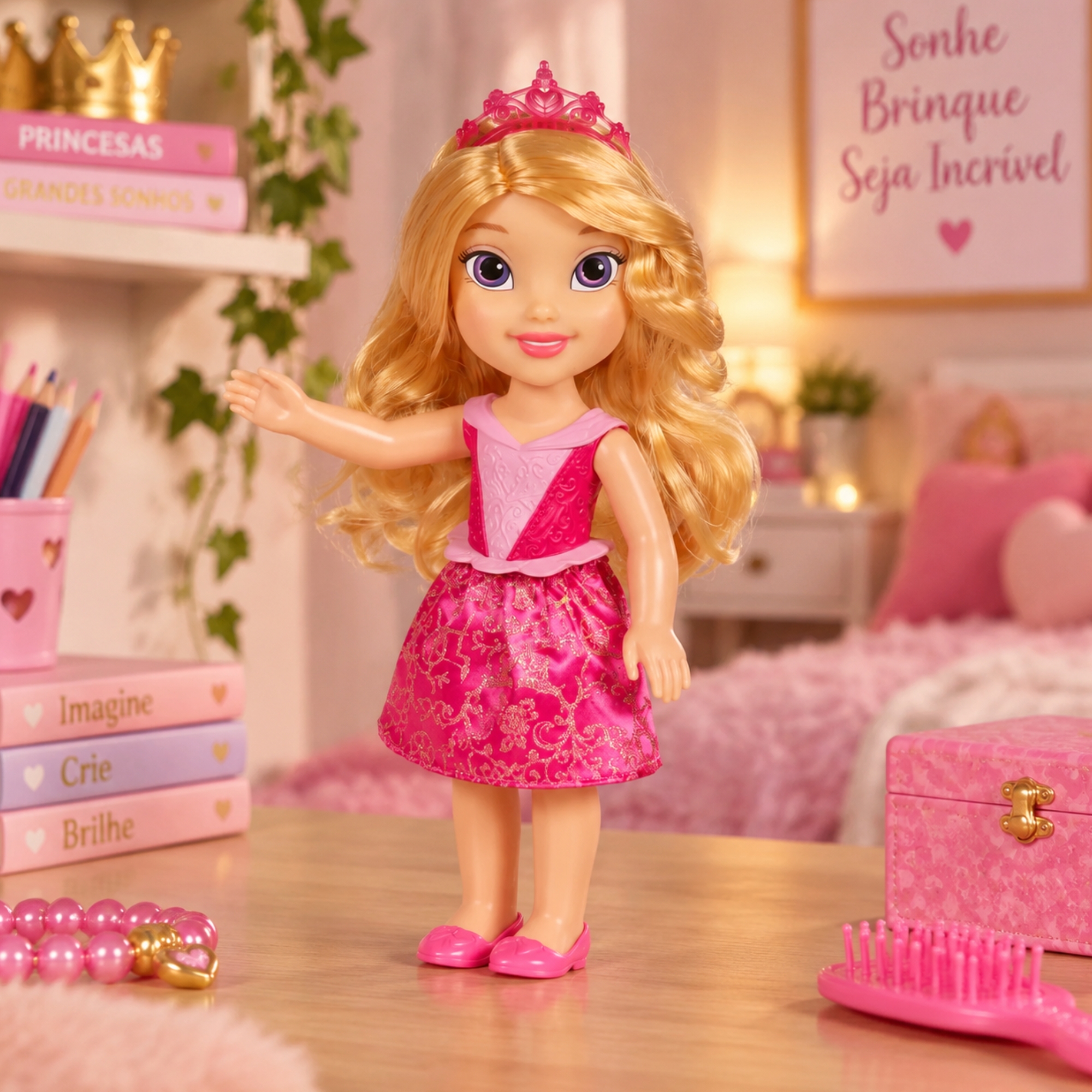 Boneca Minha Primeira Princesa Disney Aurora Multikids - BR2549