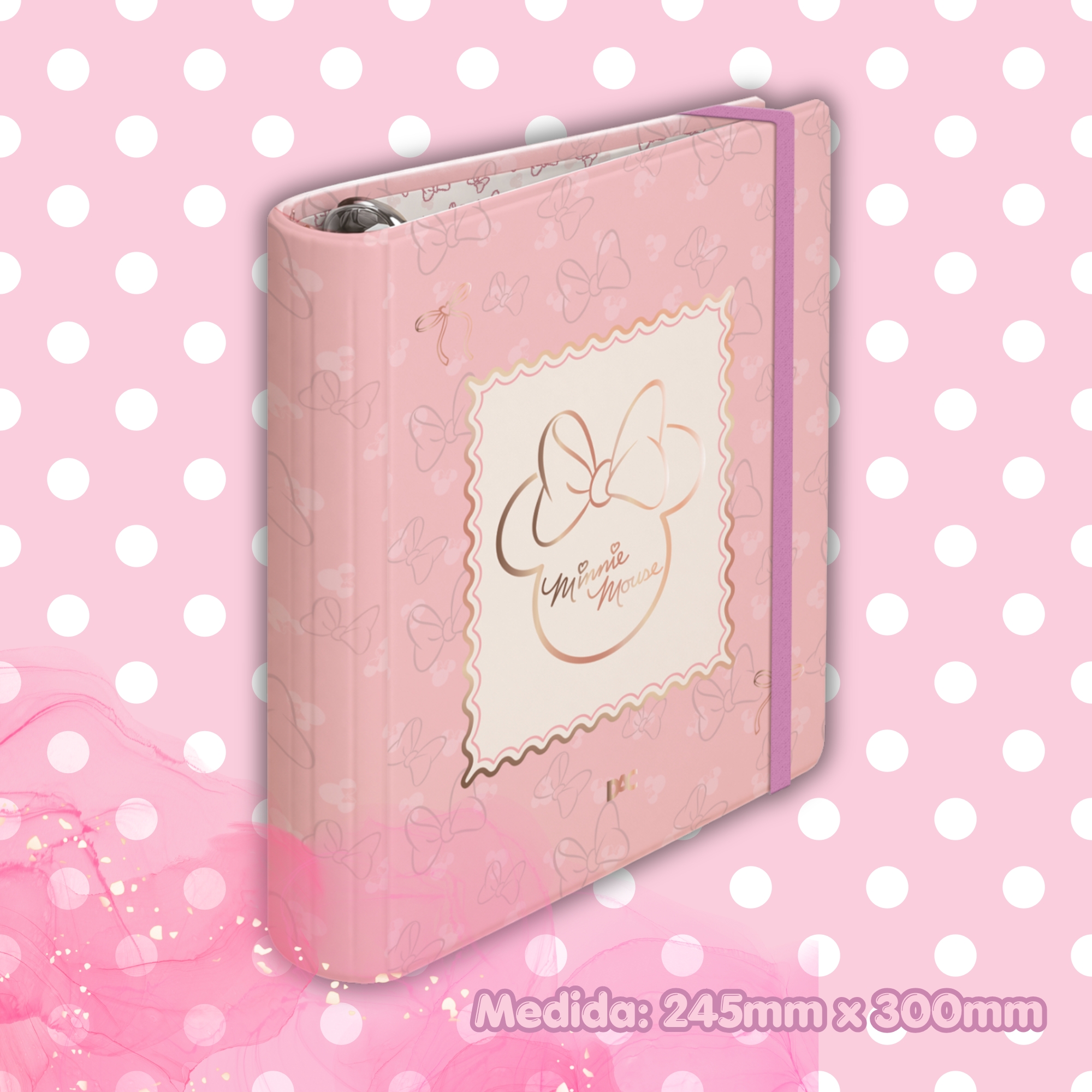 Caderno Argolado Universitário Minnie c/ 48 folhas decoradas DAC - 5876